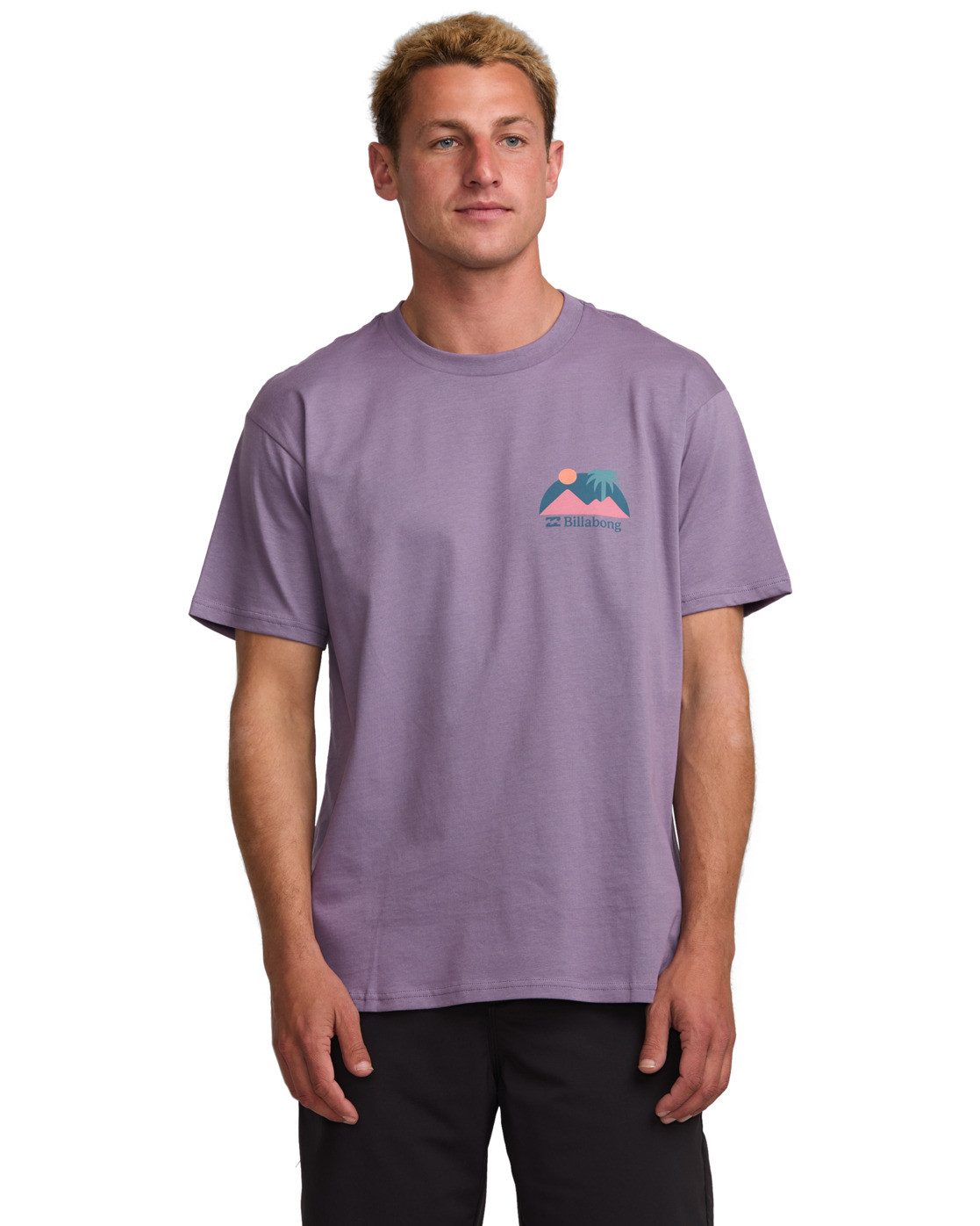 Billabong T-shirt Sun Down Adventure Division heren t-shirts maat XXL paars