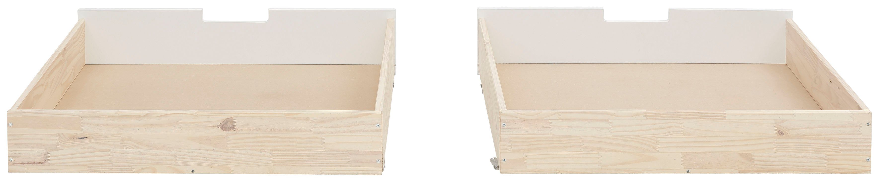 Lüttenhütt Bedlade Janne set van 2, grenenhout en mdf, breedte per lade 97 cm