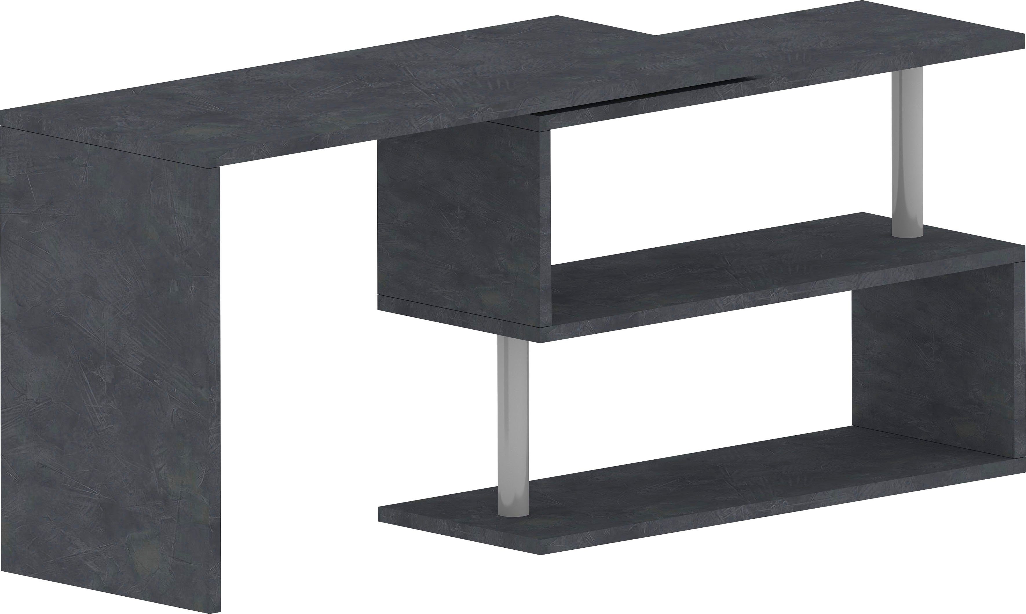 INOSIGN Bureau Volta, Made in Italy multifunctioneel - als computertafel, hoekbureau of sideboard
