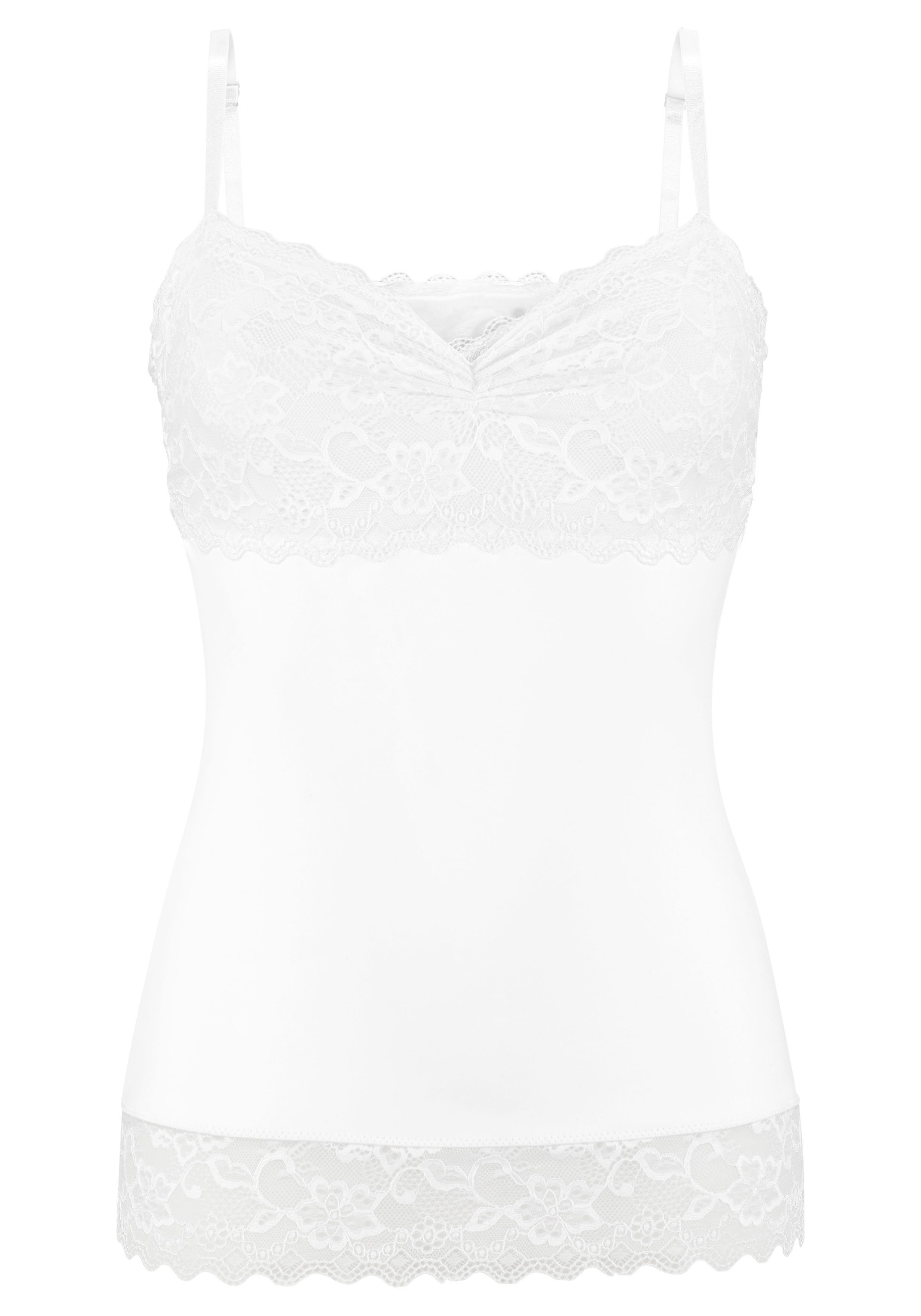 Nuance Modellerende top met leuke kant, basic dessous