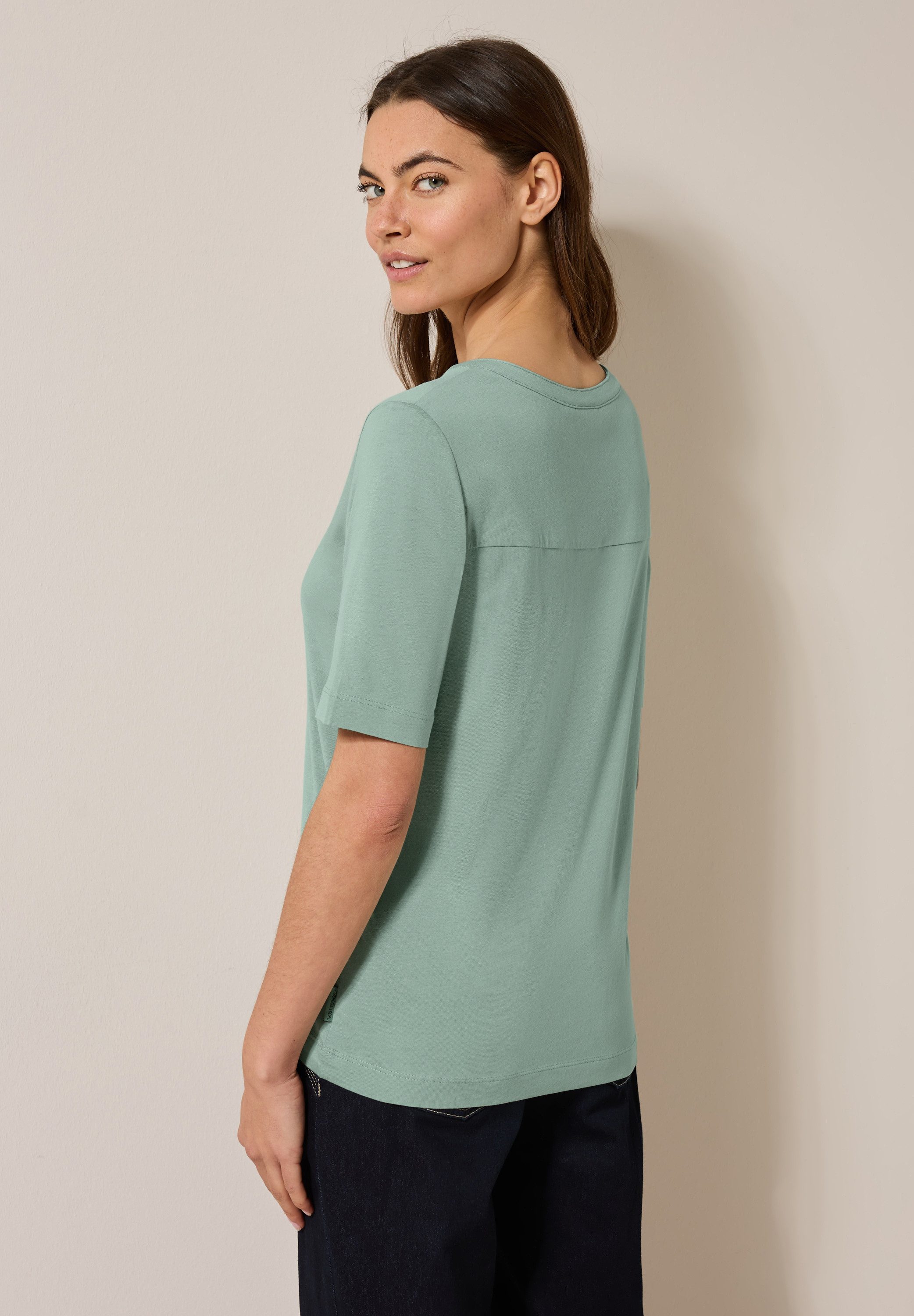 Cecil T-shirt in tuniek-look
