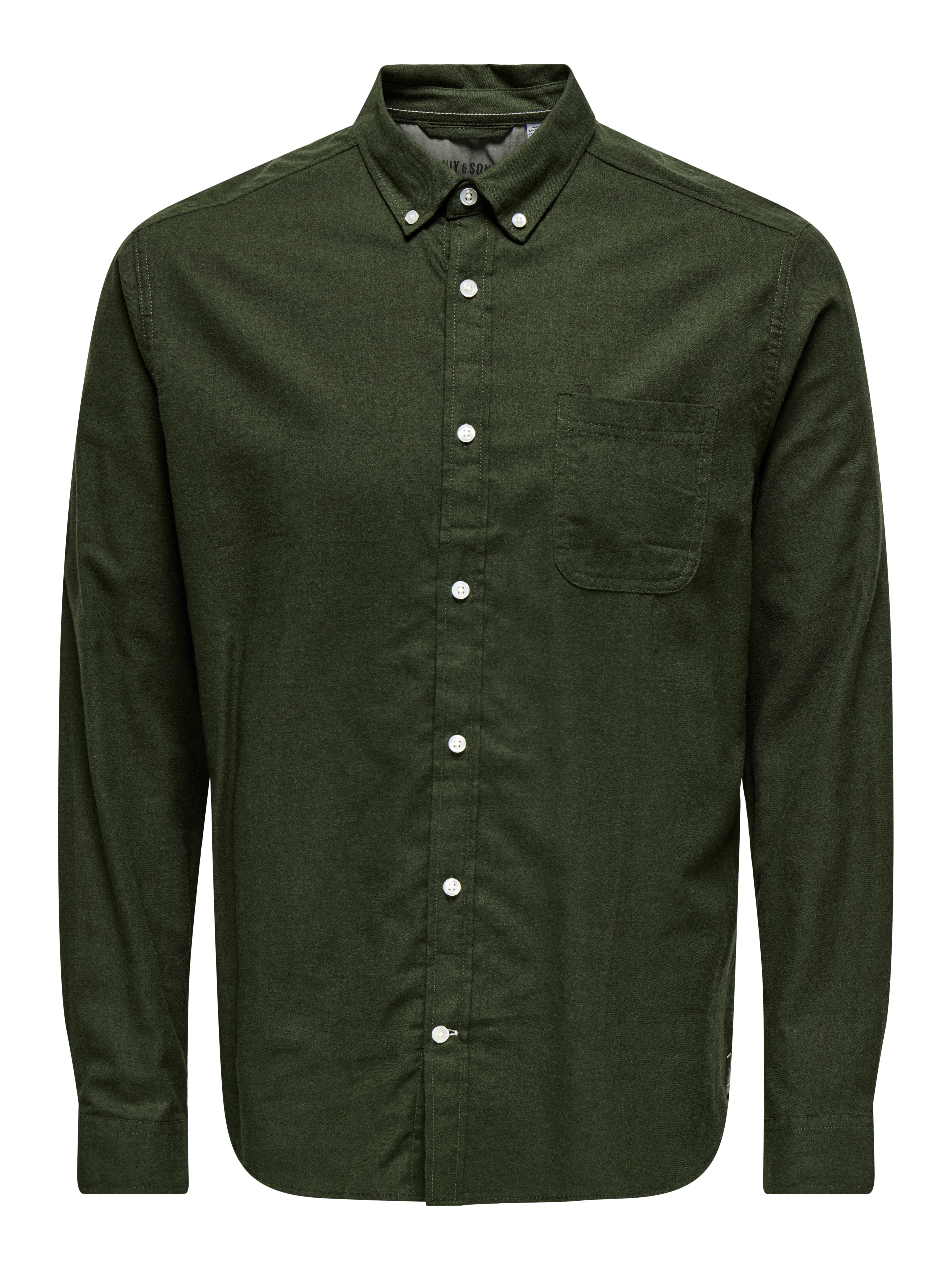 ONLY & SONS Overhemd met lange mouwen ONSROAD LIFE REG MELANGE LS SHIRT NOOS