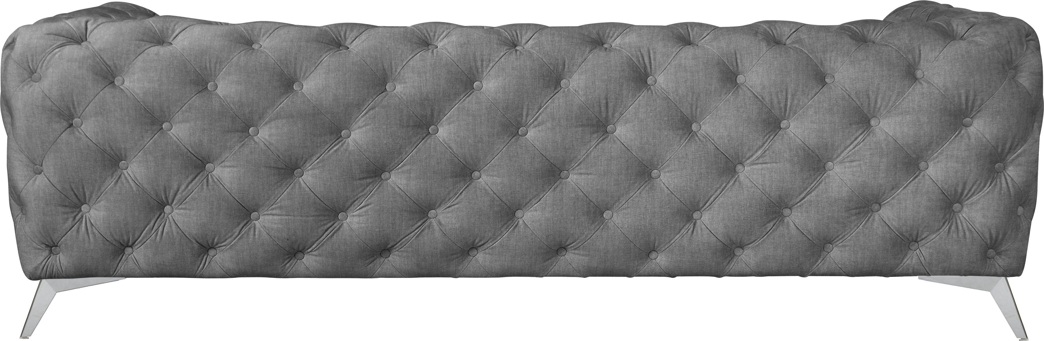 Leonique Chesterfield-bank Glynis luxueuze capitonnage, moderne chesterfield look, kleur van de poten ter keuze