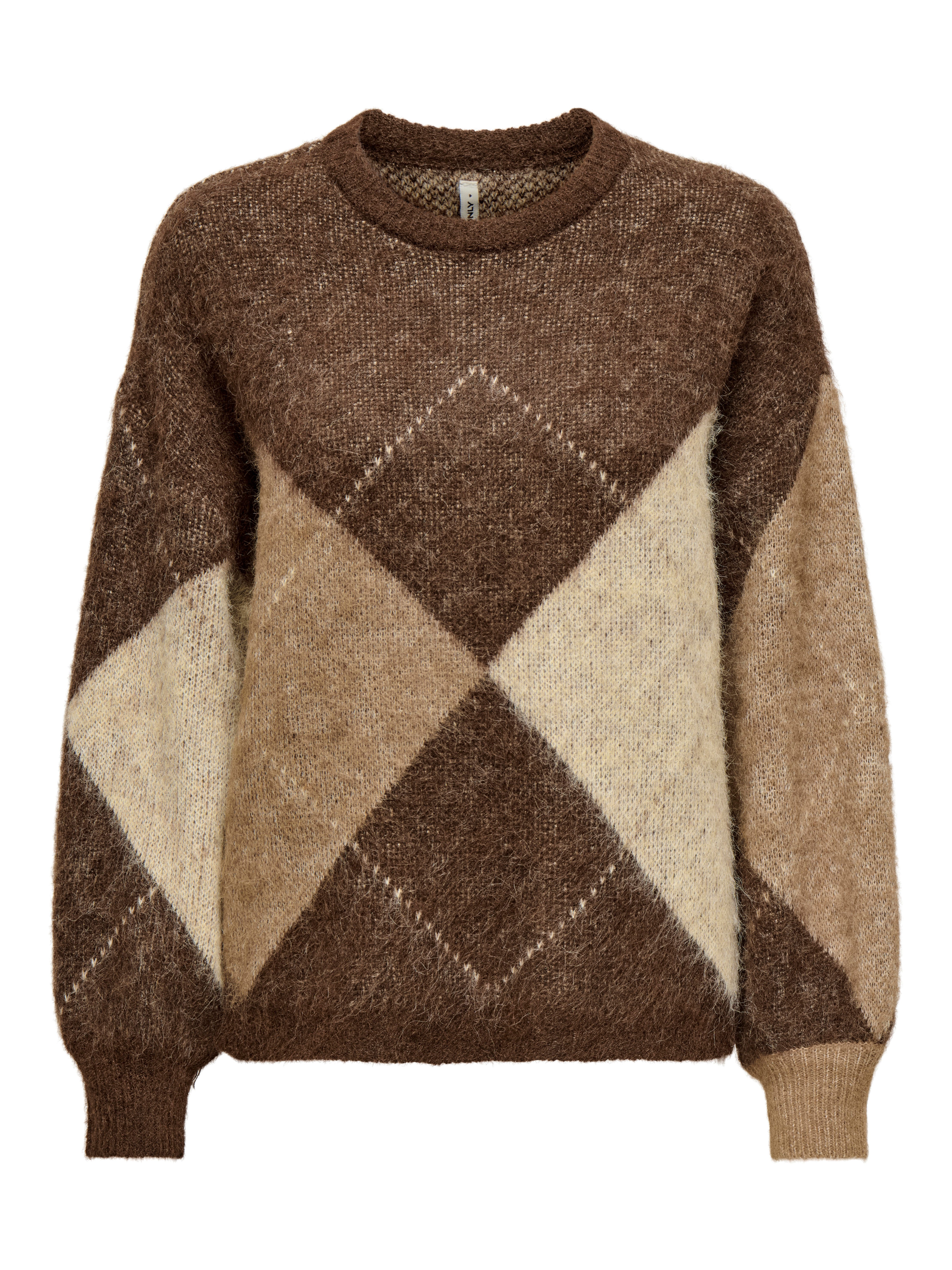 Only Gebreide trui ONLNOEME LIFE LS JQ O-NECK KNT