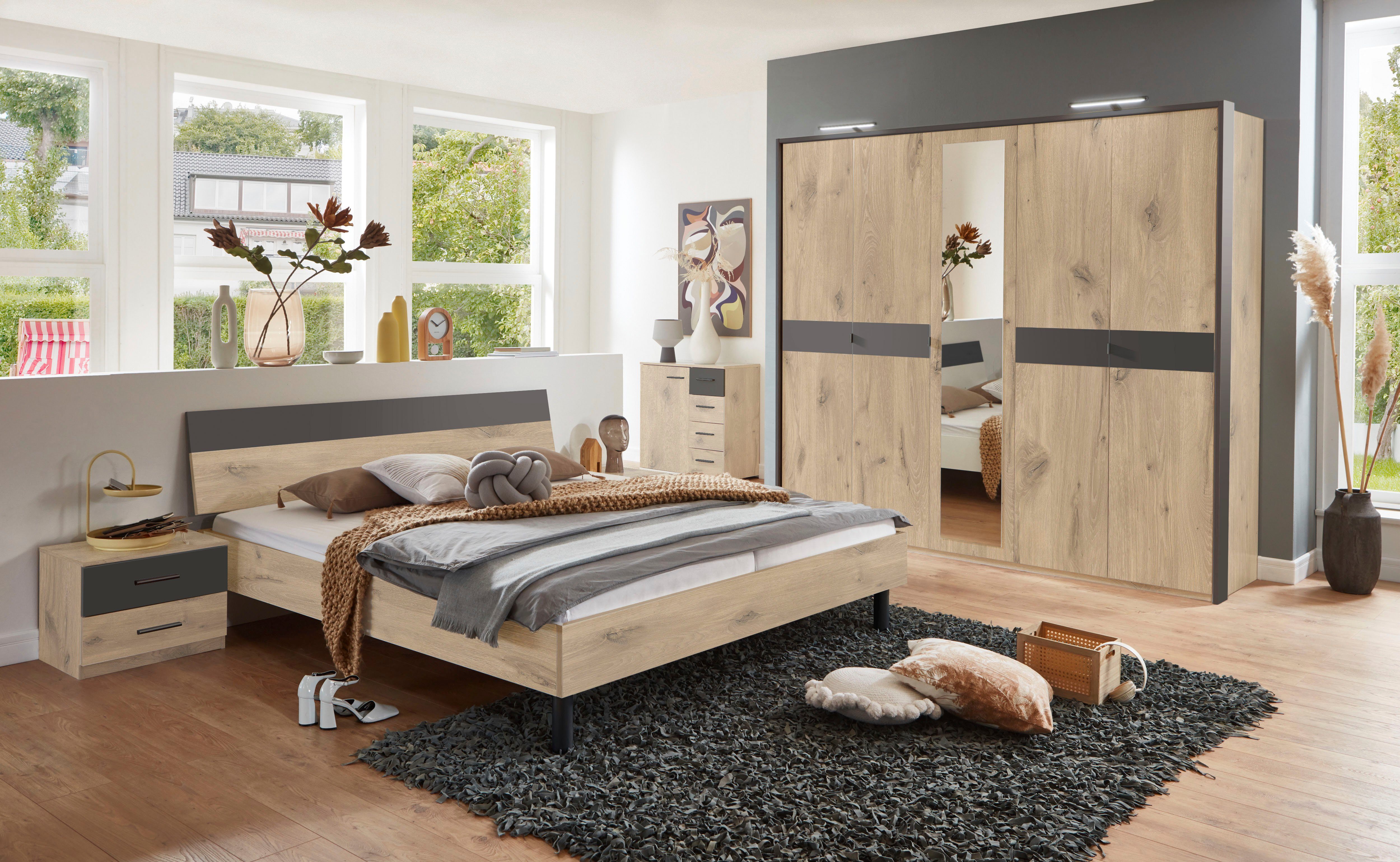 Wimex Futonbed Budapest Inclusief tweekleurig hoofdbord, ligvlak 180 x 200 cm