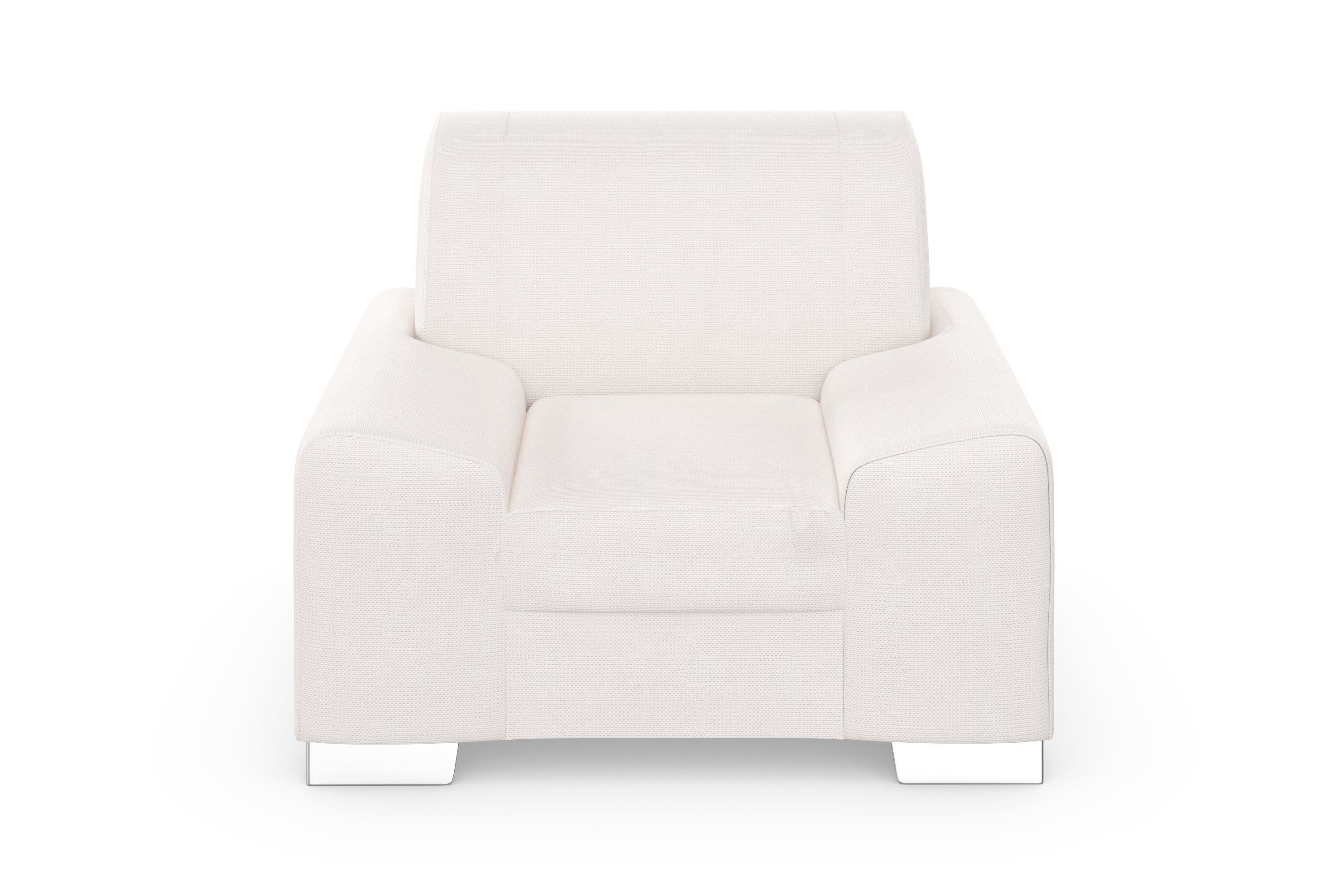 DOMO collection Fauteuil Anzio optioneel met veerkern fauteuils beige