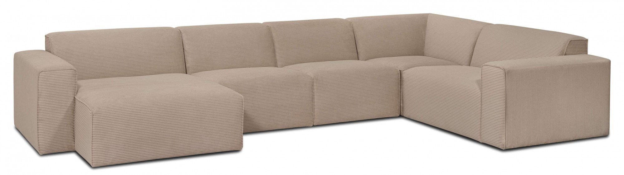 INOSIGN Zithoek Clayton in een trendy ribfluwelen bekleding, diverse combinaties mogelijk