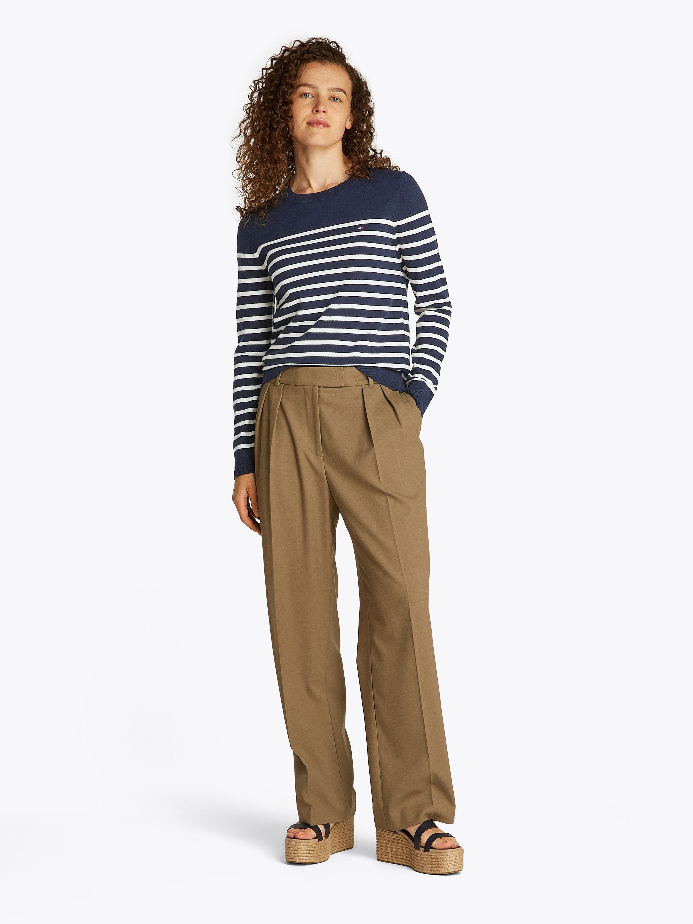 Tommy Hilfiger Trui met ronde hals CO JERSEY STITCH LS C-NK SWT