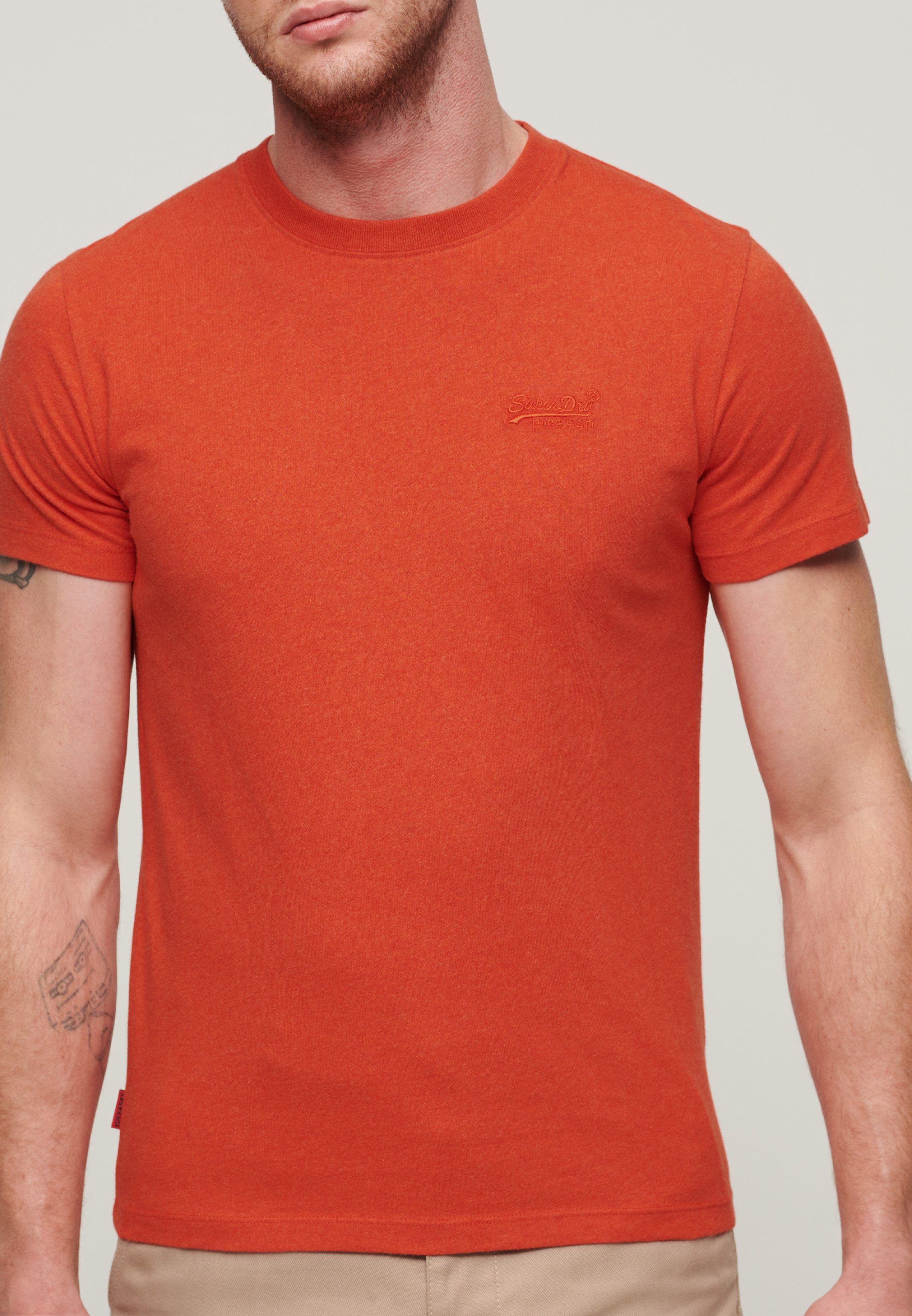 Superdry Shirt met ronde hals ESSENTIAL LOGO EMB TEE