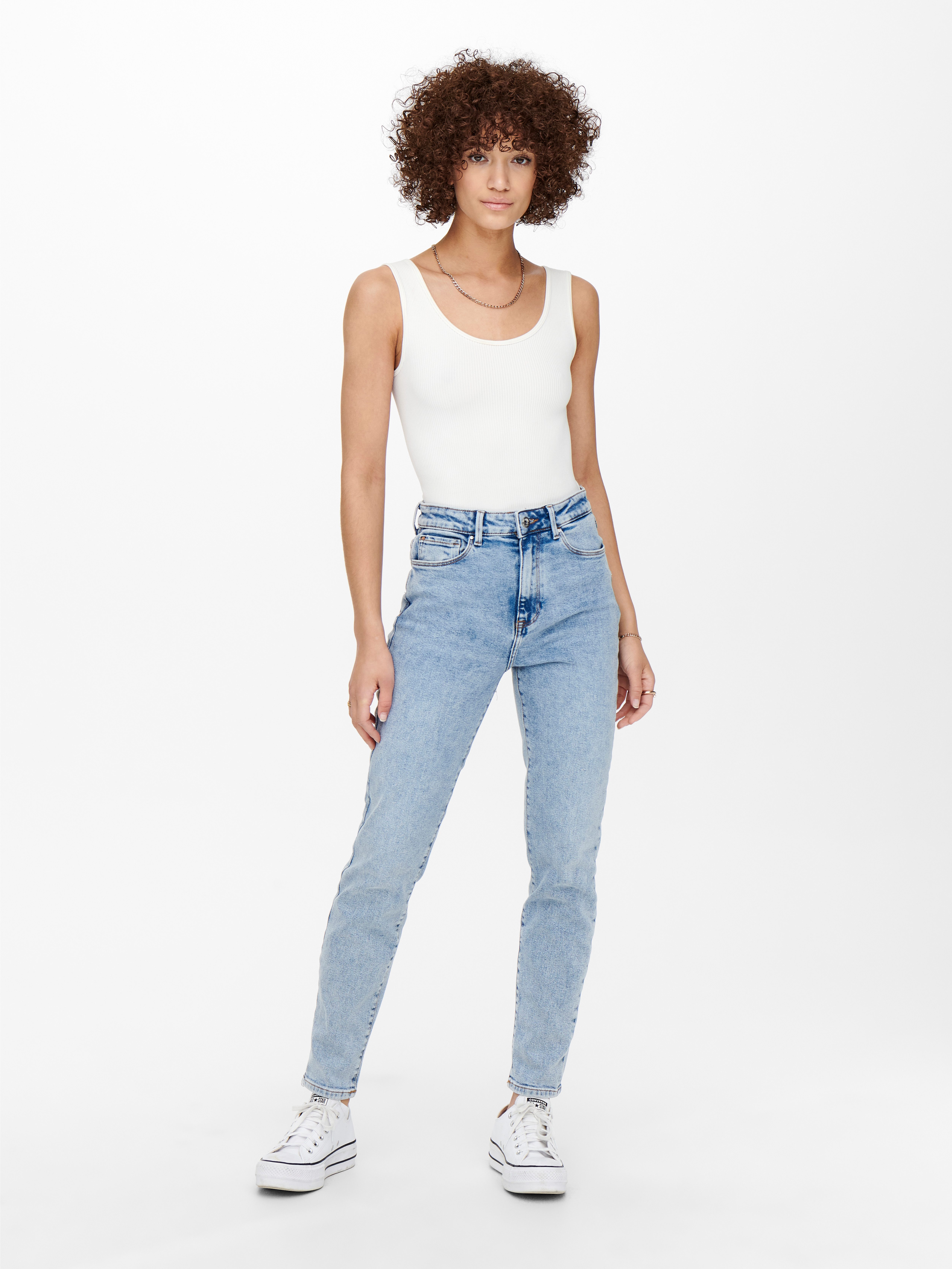 Only High-waist jeans ONLEMILY STRETCH HW ST AK DNM CRO789NOOS