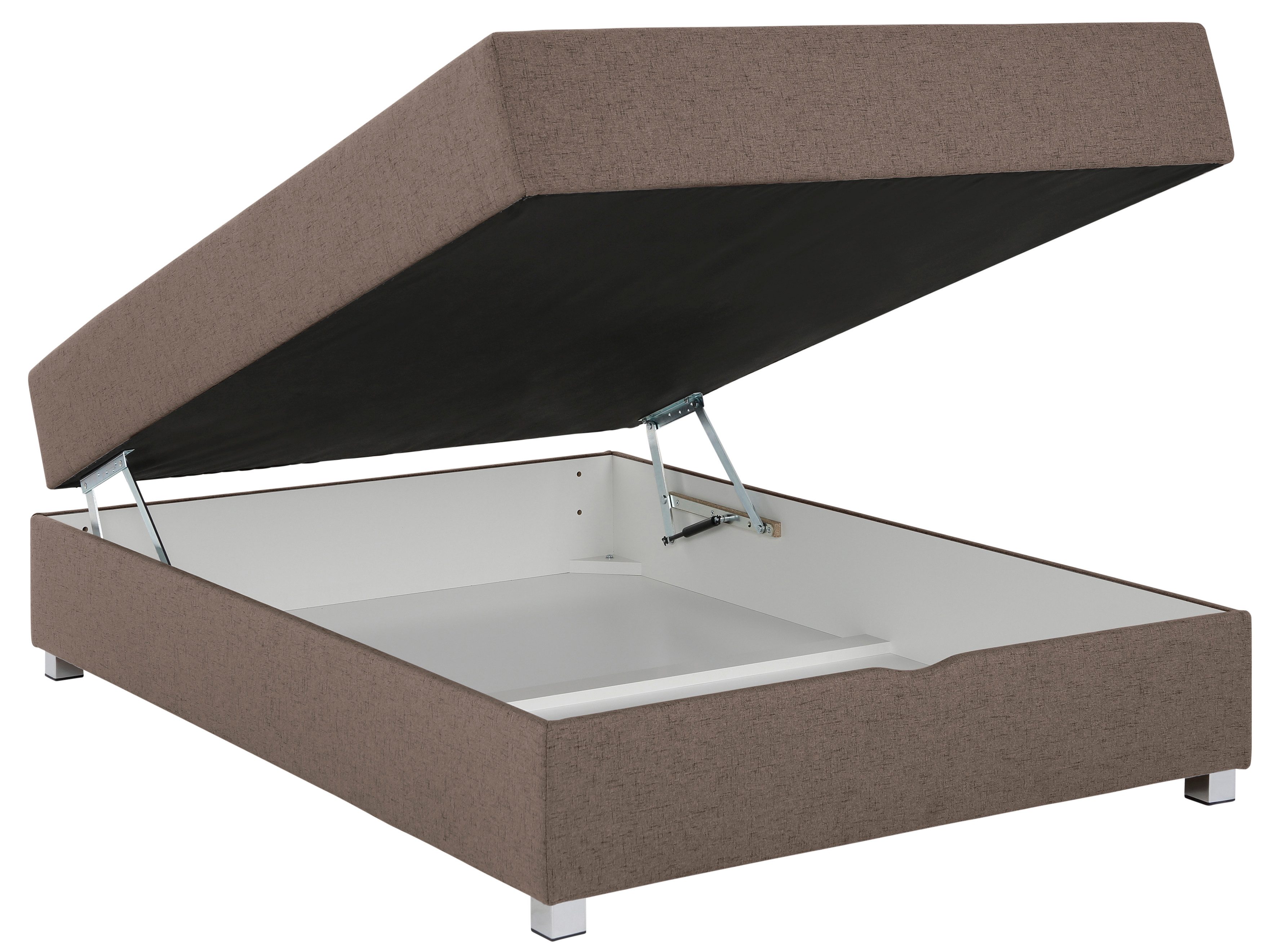 INOSIGN Boxspring Alexis zonder hoofdbord - ideaal voor ruimtes met schuine plafonds, in 4 breedten