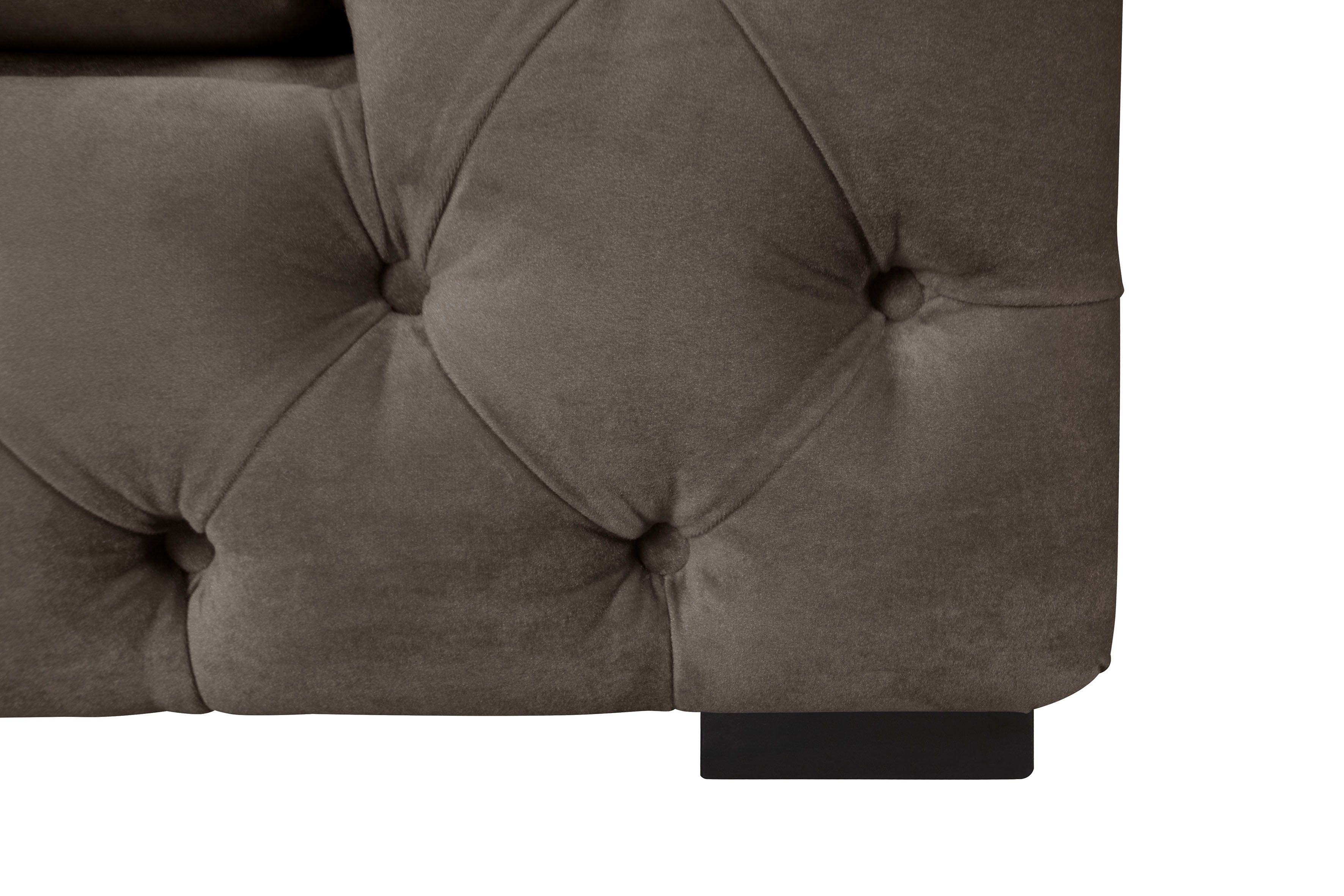 Guido Maria Kretschmer Home&Living Chesterfield-fauteuil Kalina stoel klassieke chesterfield knoopdetails, zeer hoogwaardige afwerking