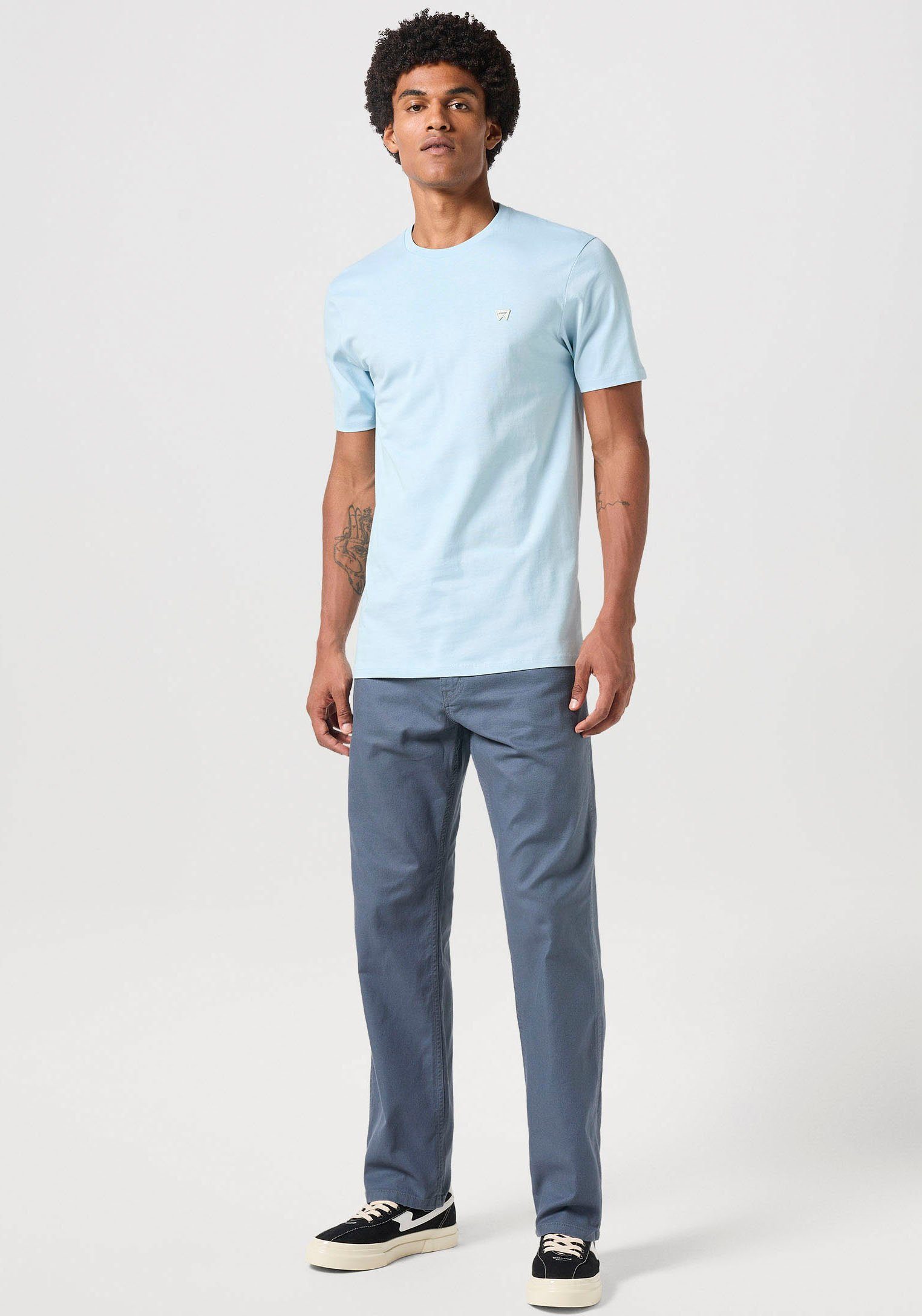 Wrangler Shirt met korte mouwen met logoborduursel op borsthoogte