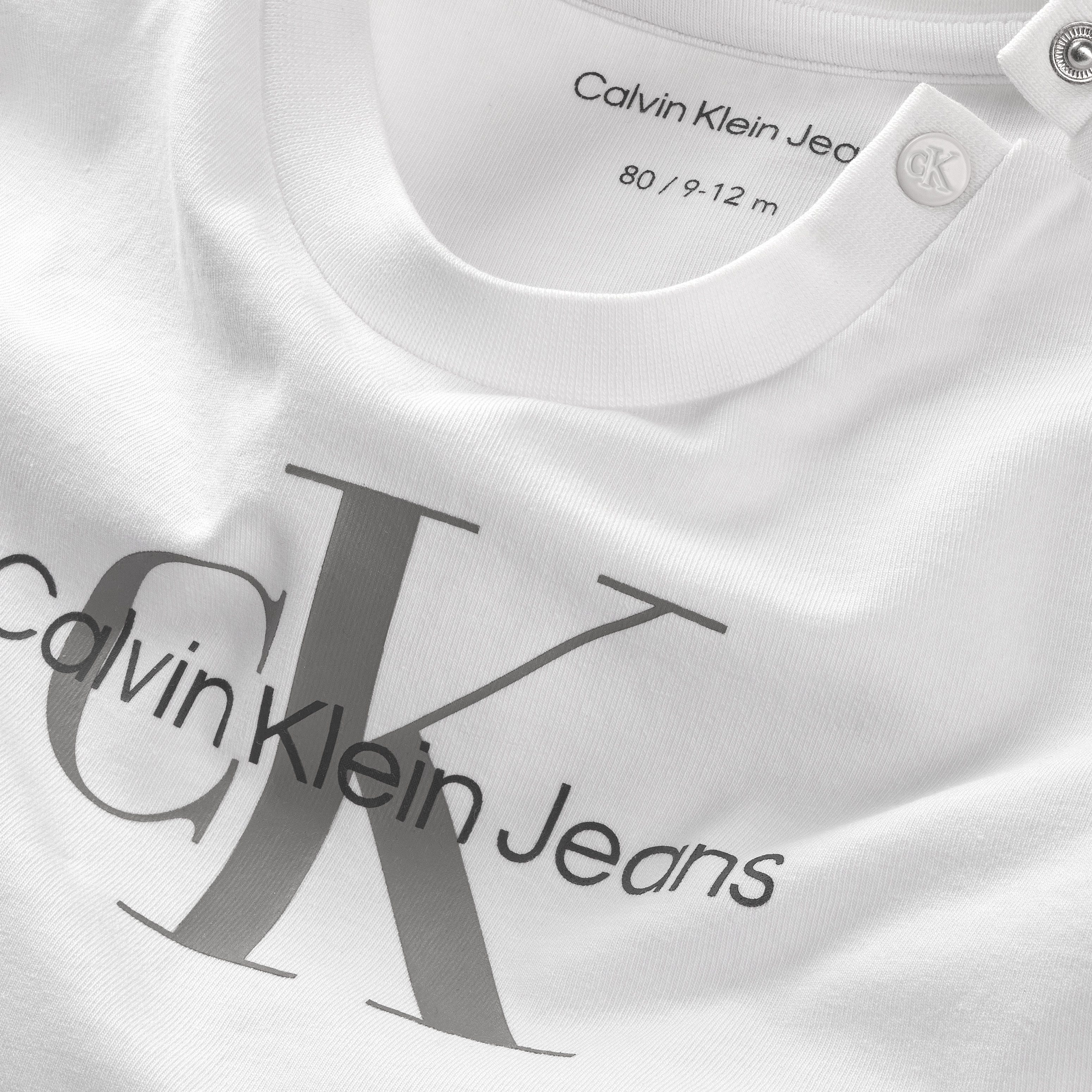 Calvin Klein Shirt met lange mouwen MONOGRAM LS T-SHIRT voor baby’s tot 2 jaar, met grote print