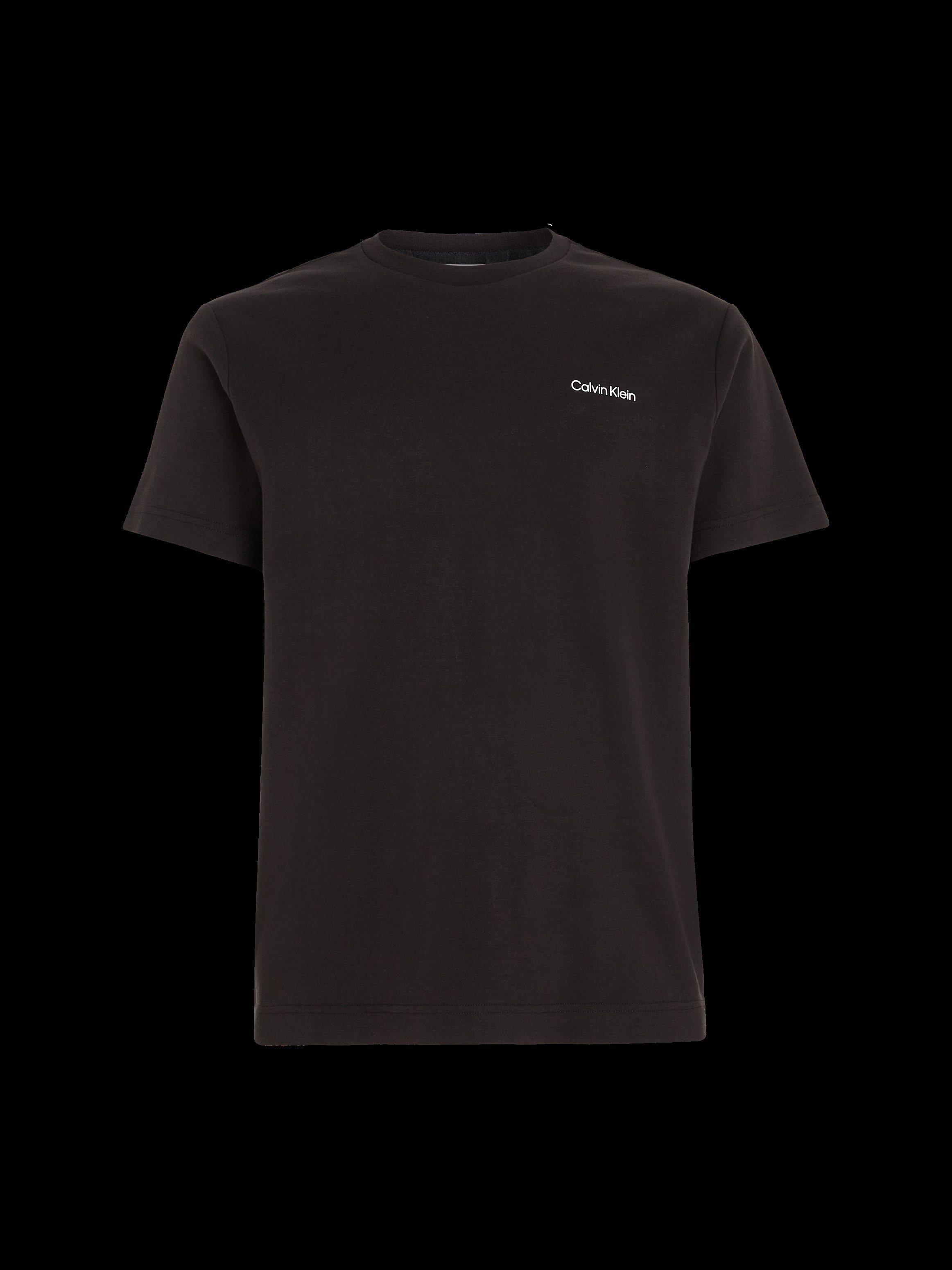 Calvin Klein T-shirt Micro Logo van dikke winterjersey, met logoprint