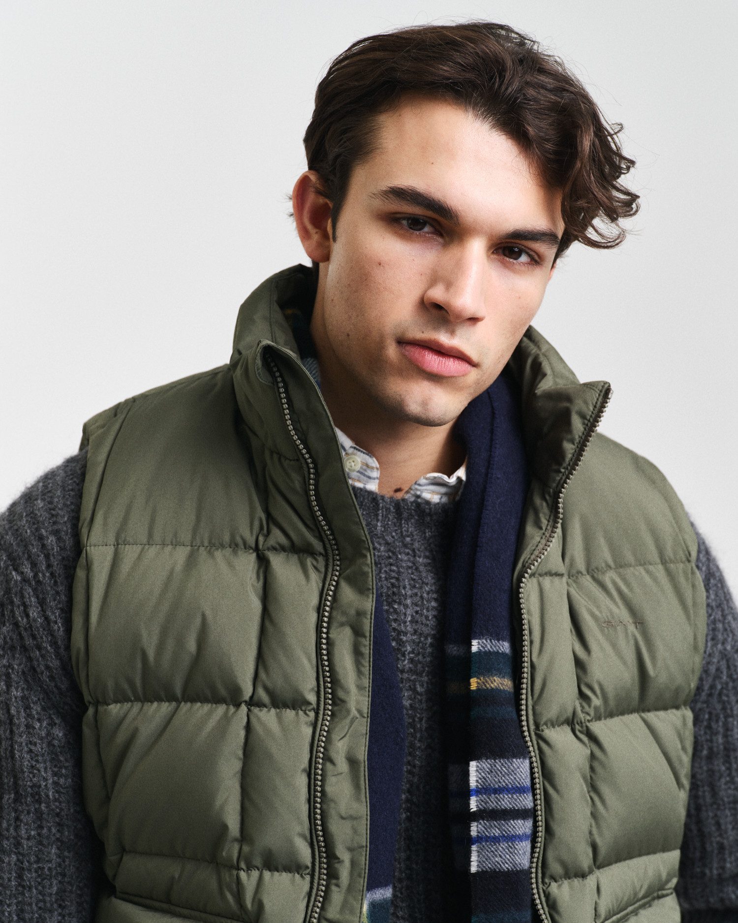 Gant Bodywarmer MID DOWN VEST met modieuze stiksels