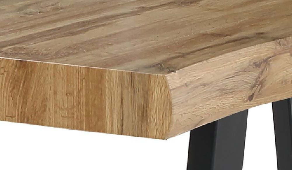 Jockenhöfer Gruppe Eettafel Don in boomrand-optiek, 200x100 cm, plaatdikte 8 cm