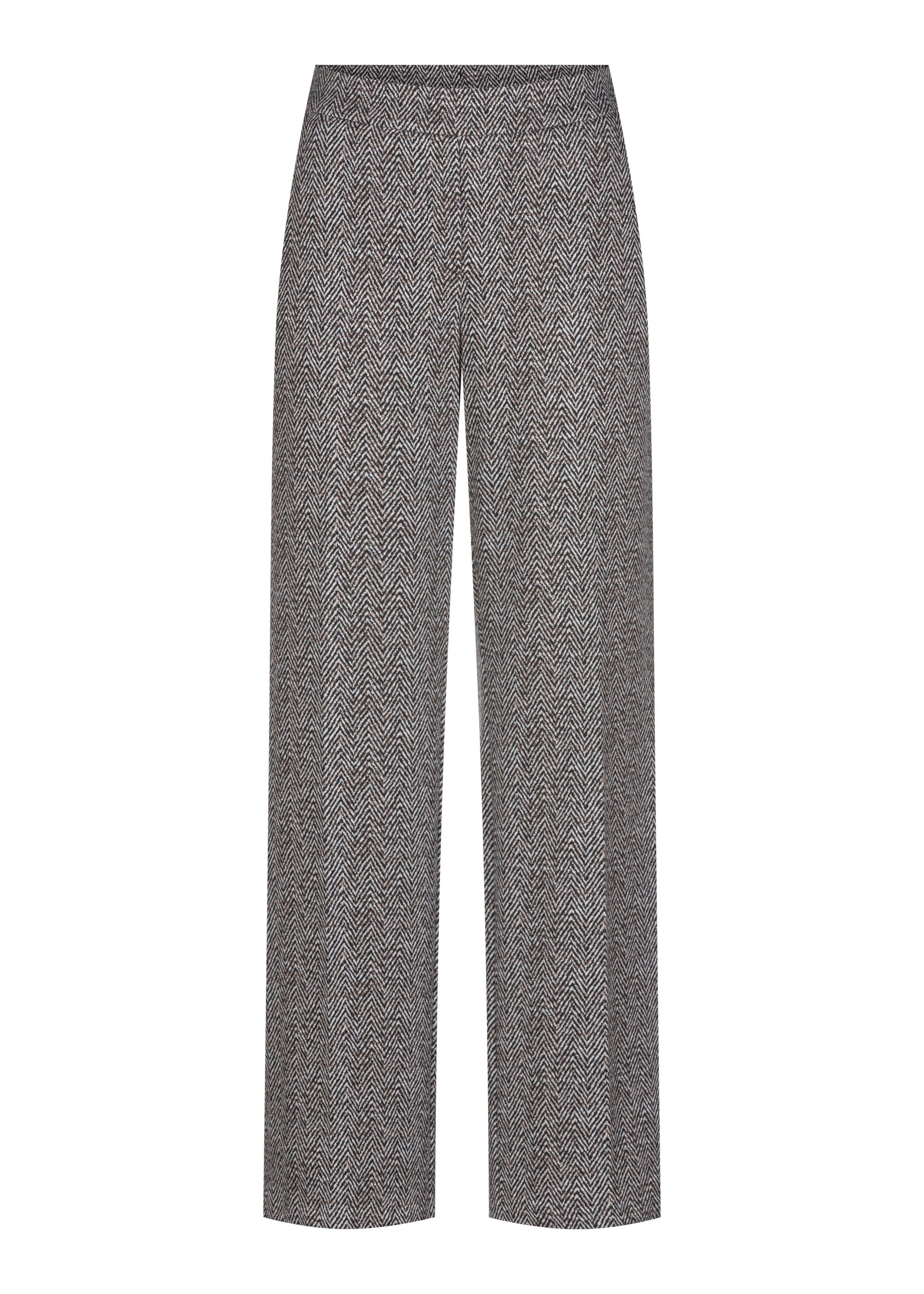 Stehmann Stoffen broek Flanna met visgraatpatroon