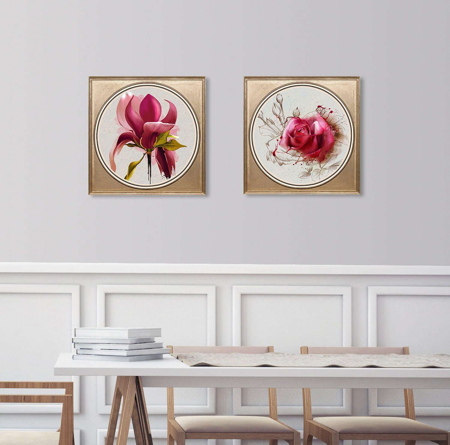 queence Artprint op acrylglas Bloem Fine Art-print in galeriekwaliteit