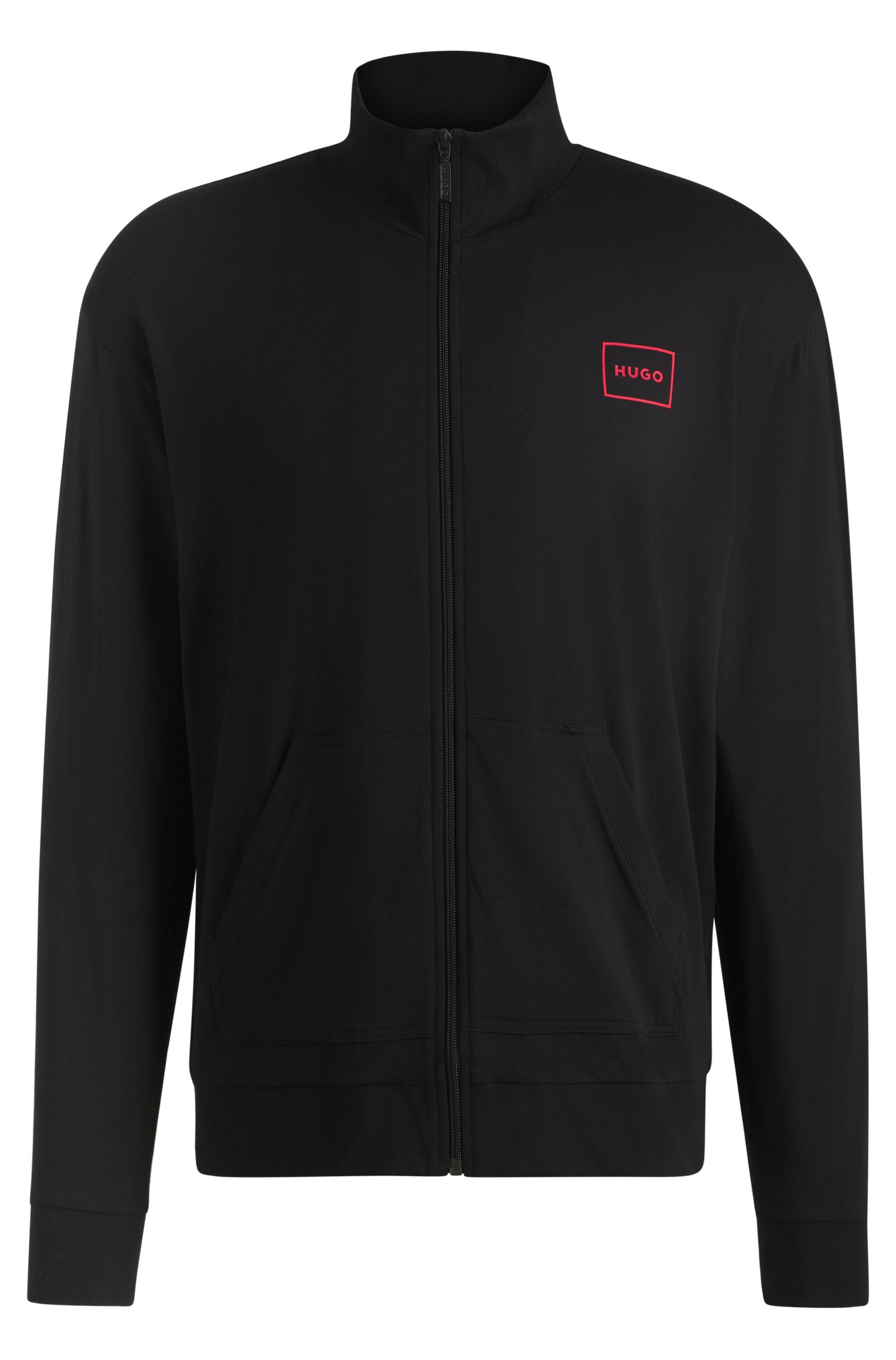 HUGO underwear Sweatvest Laze Zip Jacket met zakken opzij