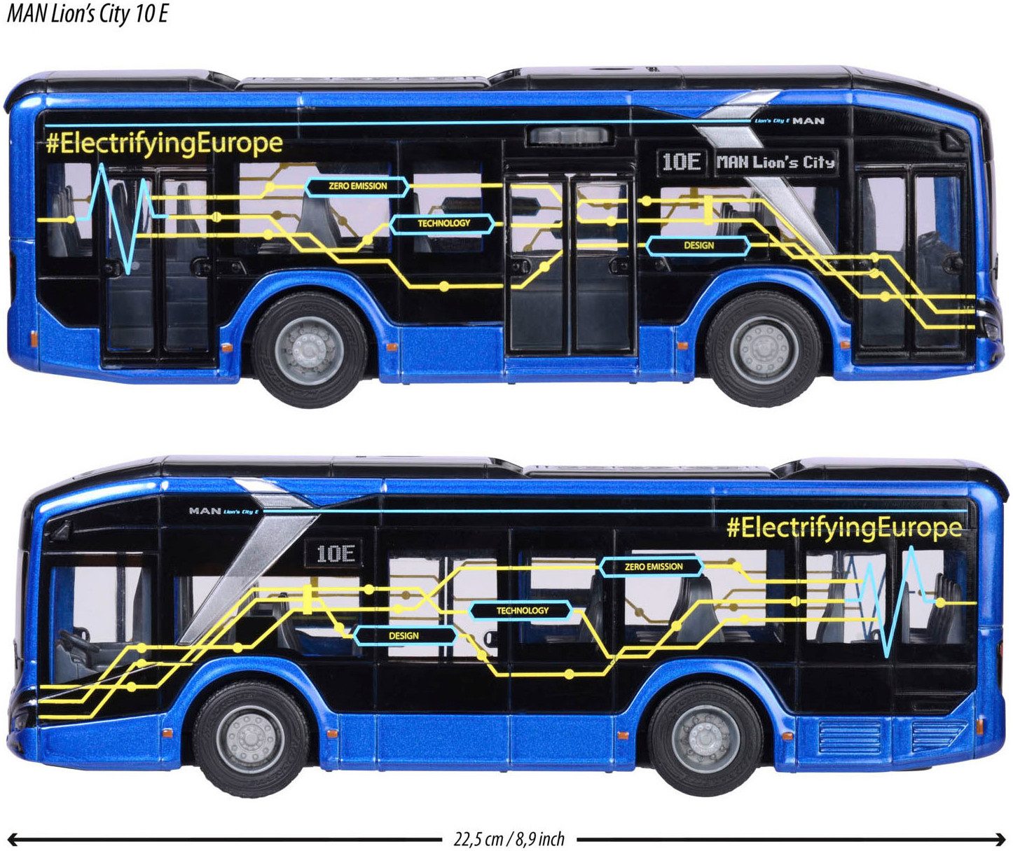 majORETTE Speelgoed-bus MAN Lion's City 10 E Bus