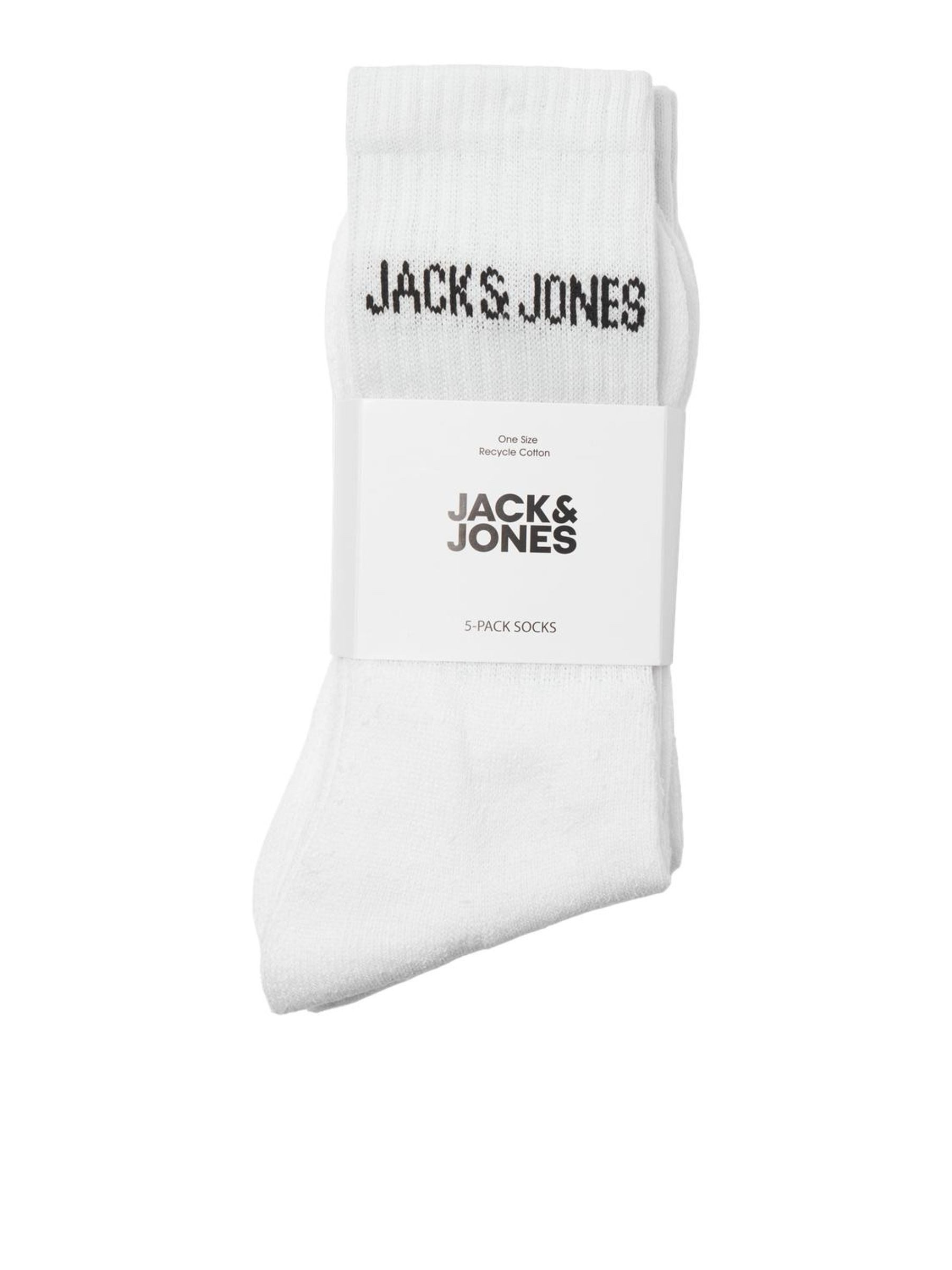 Jack & Jones Tennissokken JACREGEN TENNIS SOCK 5 PACK NOOS (set, 5 paar)