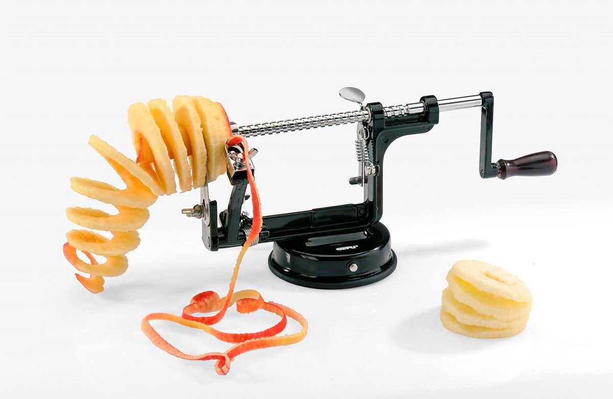 GEFU Appelschiller DELICIO 3-in-1 functie, moeiteloos, compact. (1-delig)