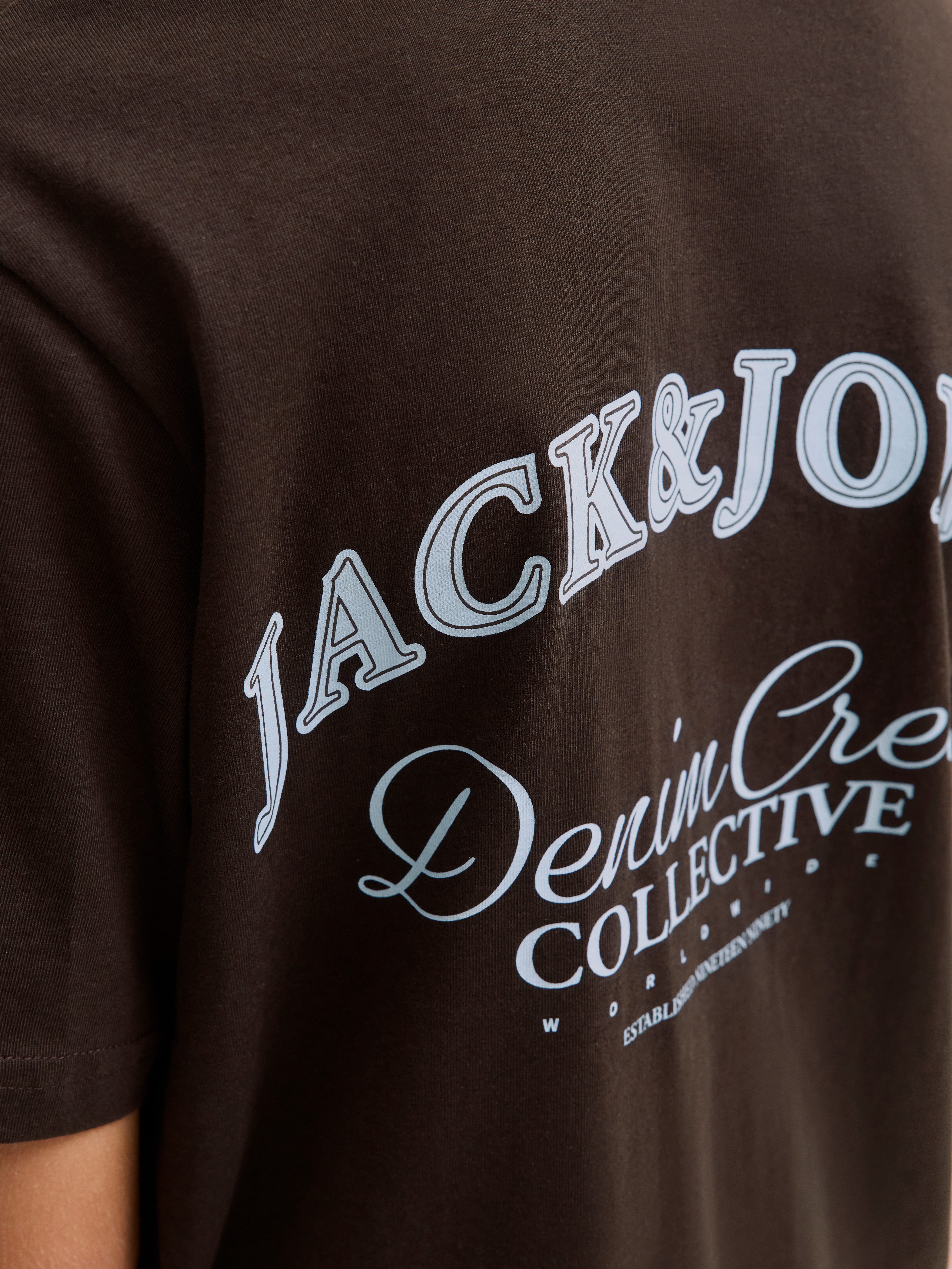 Jack & Jones Junior T-shirt JJEBRANDES BACKP RELAXED TEE SS SN JNR
