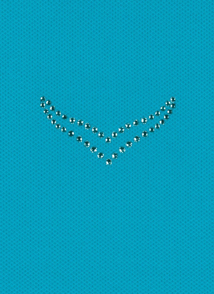 Trigema Poloshirt TRIGEMA poloshirt met kristallen (1-delig)