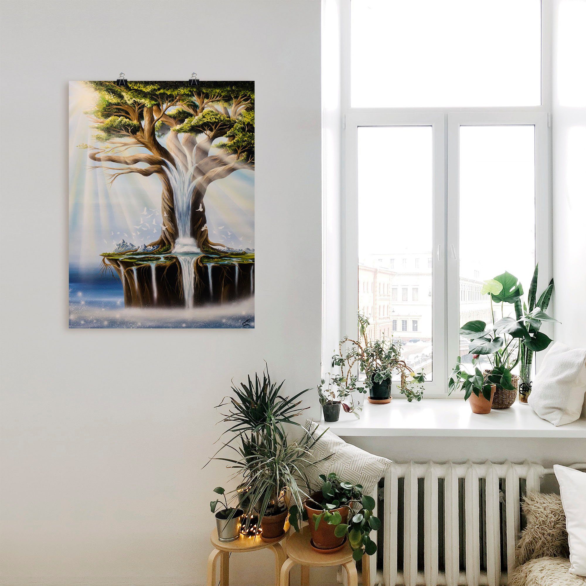 Artland Poster Boom in een droomwereld als artprint van aluminium, artprint op linnen, muursticker of poster in verschillende maten