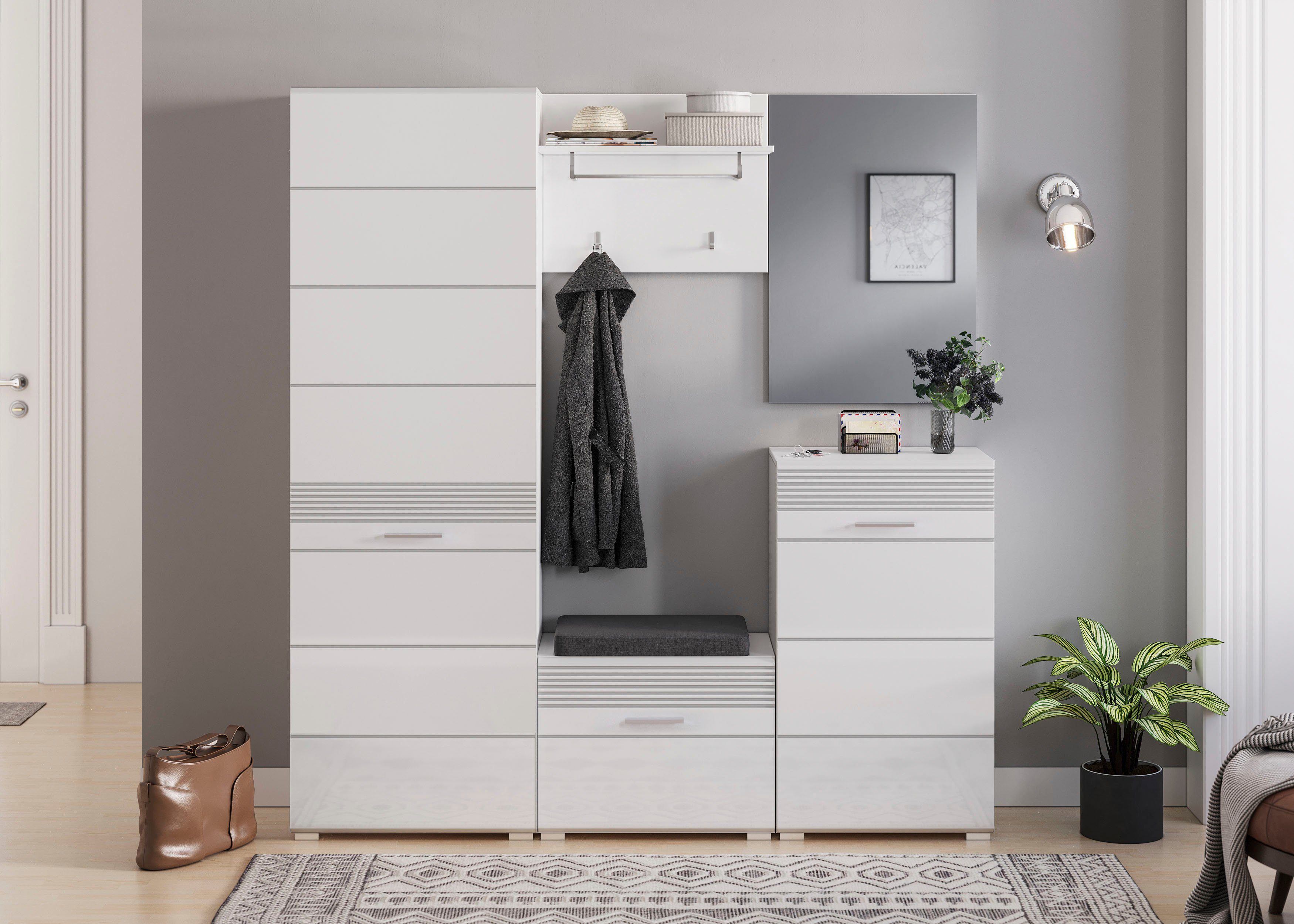 INOSIGN Zitbank Malmö, Breedte 60 cm, 1 Deur, 2 Vakken, hoogwaardige MDF Front