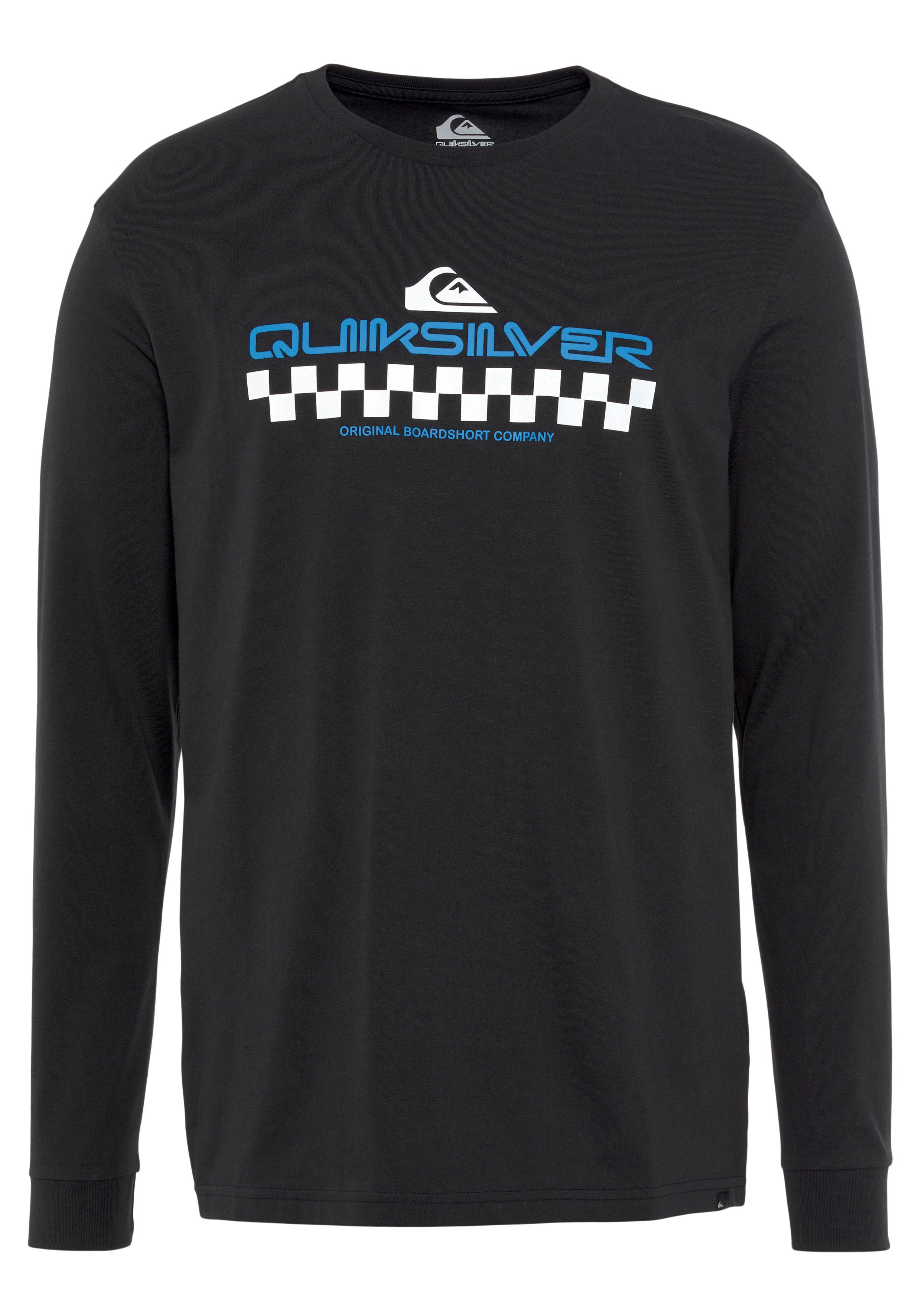 Quiksilver Shirt met lange mouwen Heren dubbelpak met logoprint (set, 2-delig)