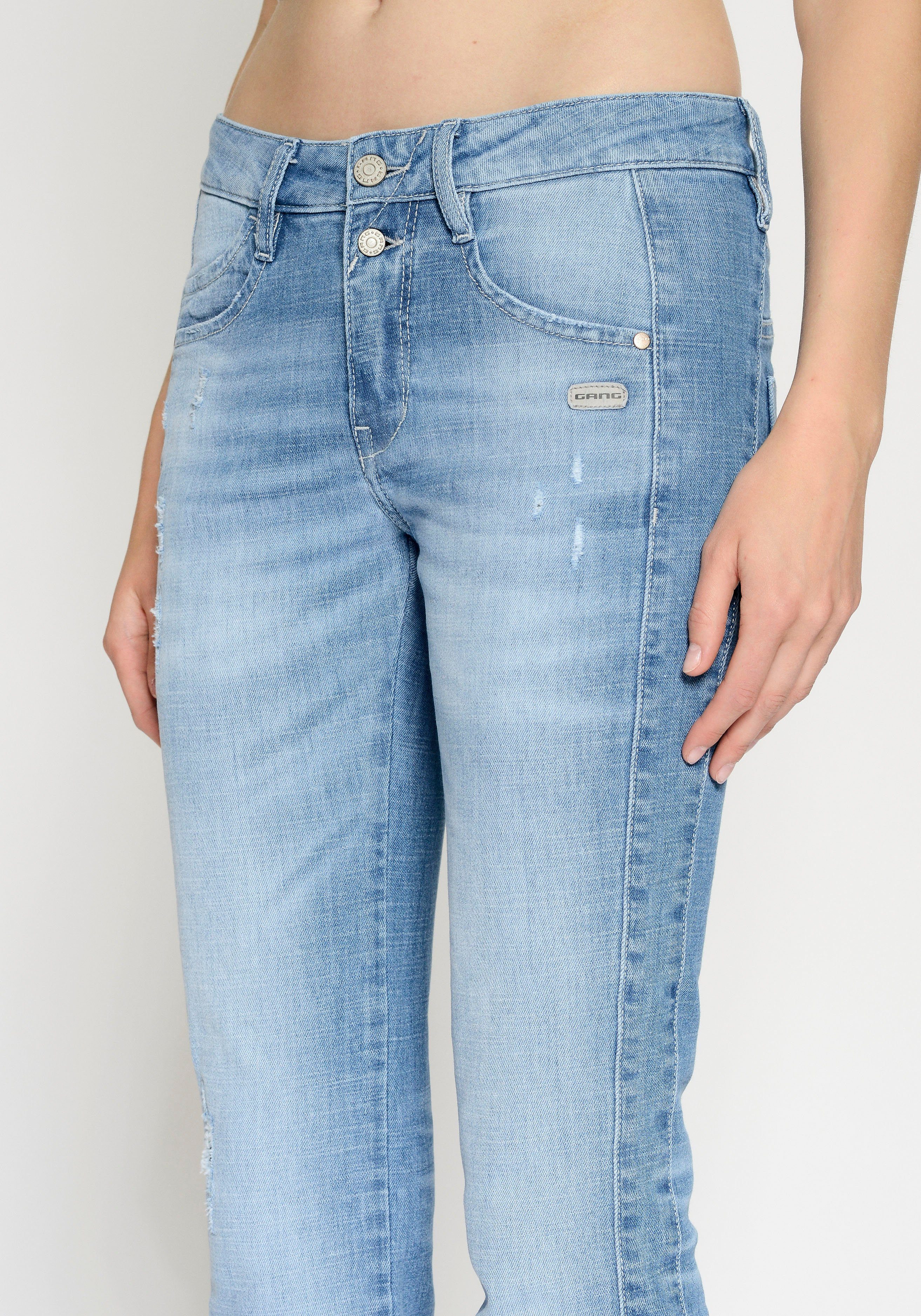 GANG Slim fit jeans 94SANA met galons