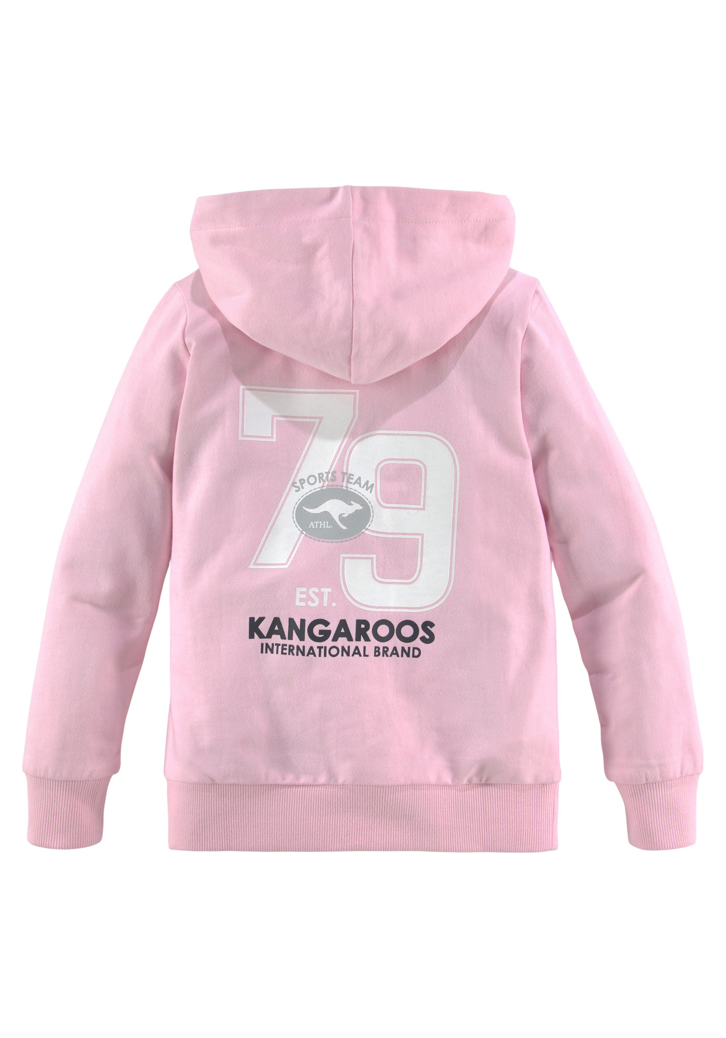 KangaROOS Hoodie Kleine meisjes Lange mouwen, heuplange basic pasvorm, stijlvolle print