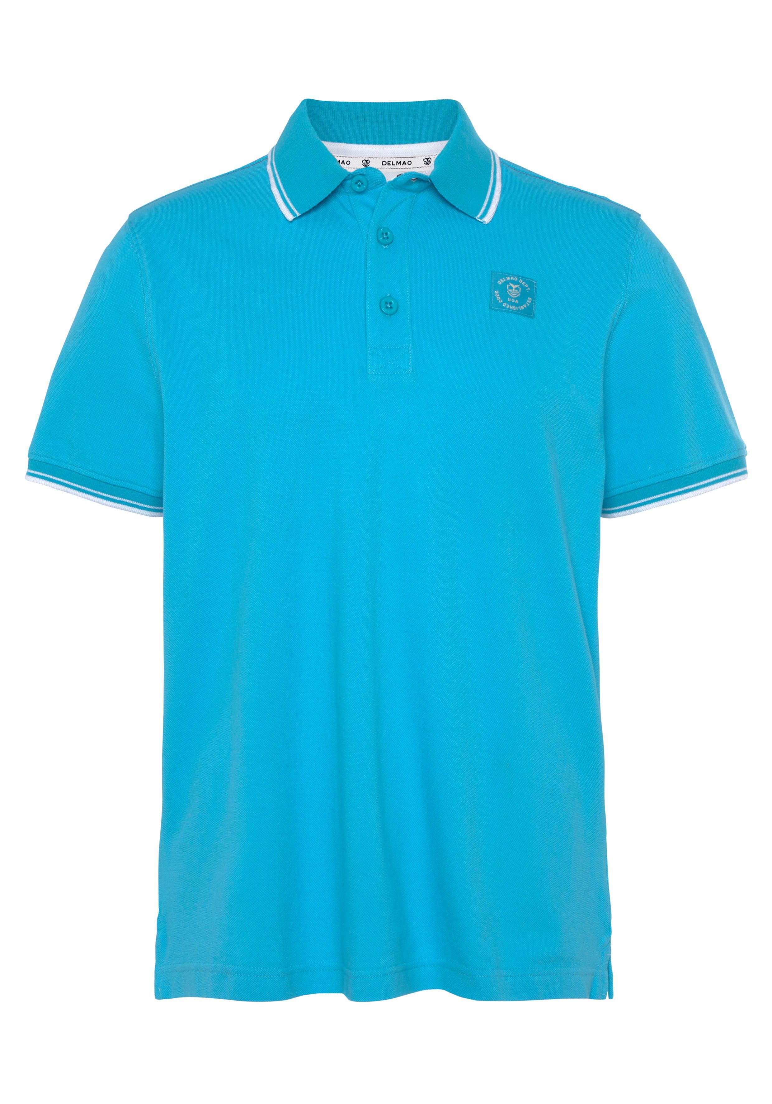 DELMAO Poloshirt Korte mouwen, losse pasvorm, polokraag, voor tennis of golf