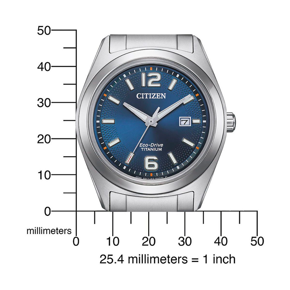 Citizen Solarhorloge AW1641-81L Polshorloge, herenhorloge, titanium, datum