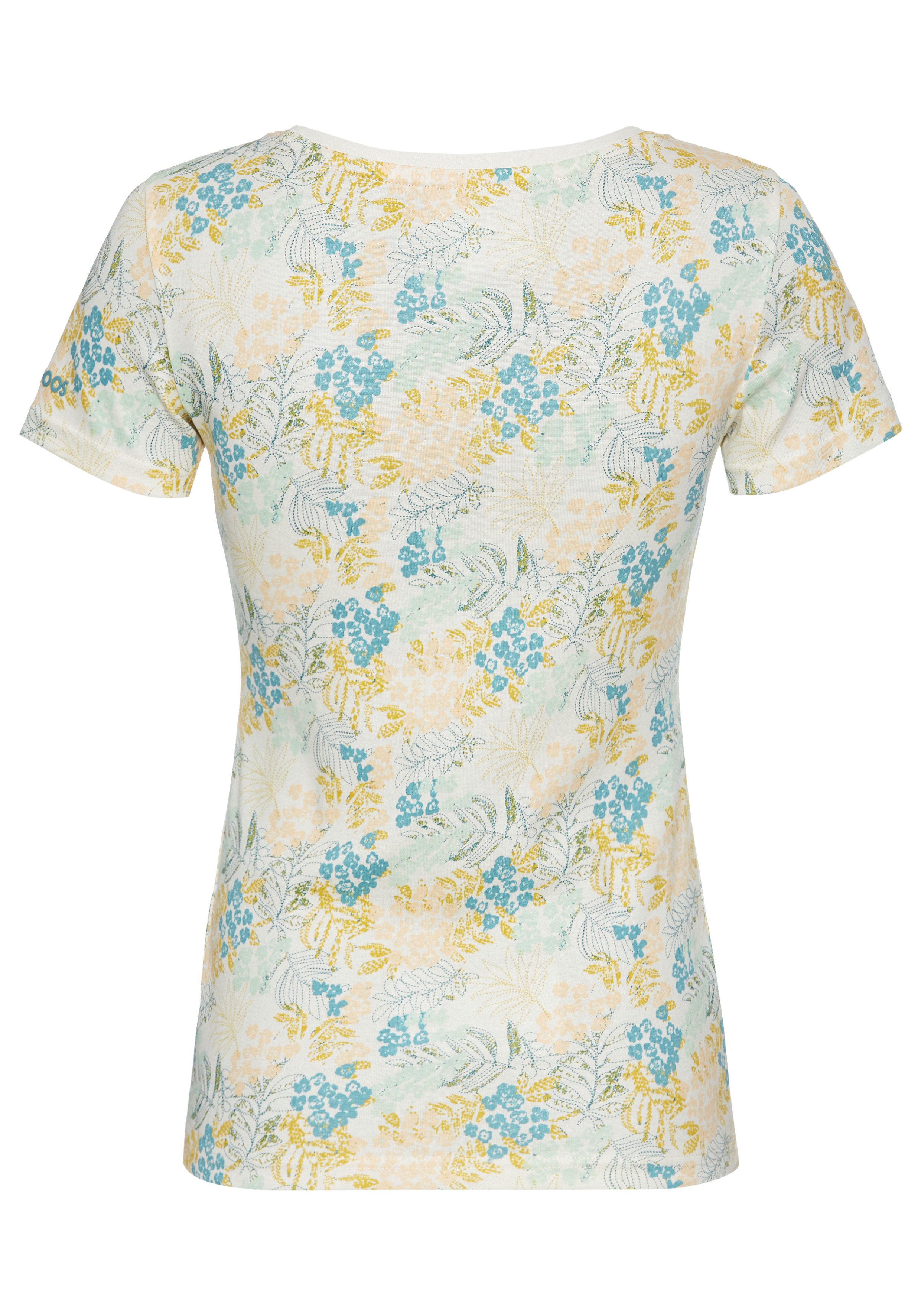 KangaROOS Shirt met korte mouwen met gebloemde print all-over