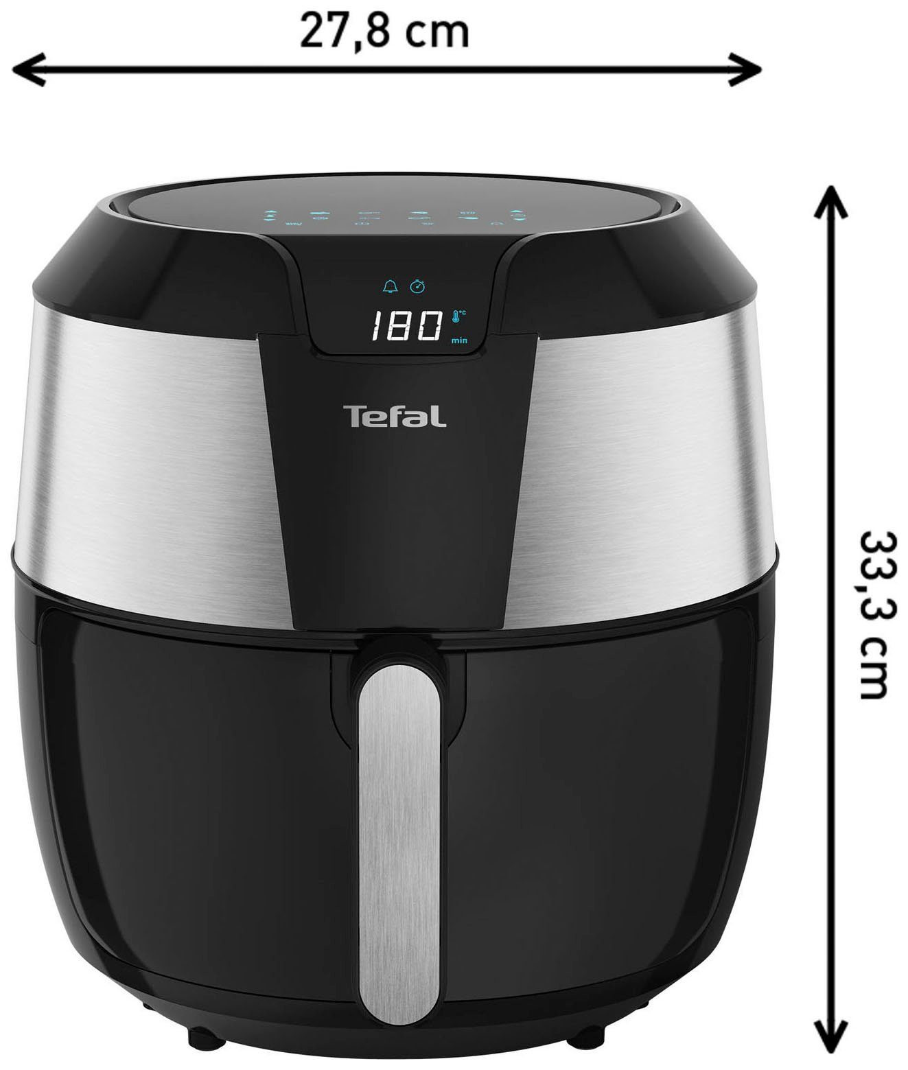 Tefal Airfryer EY701D.HERO Easy Fry XXL met accessoireset Capaciteit 1