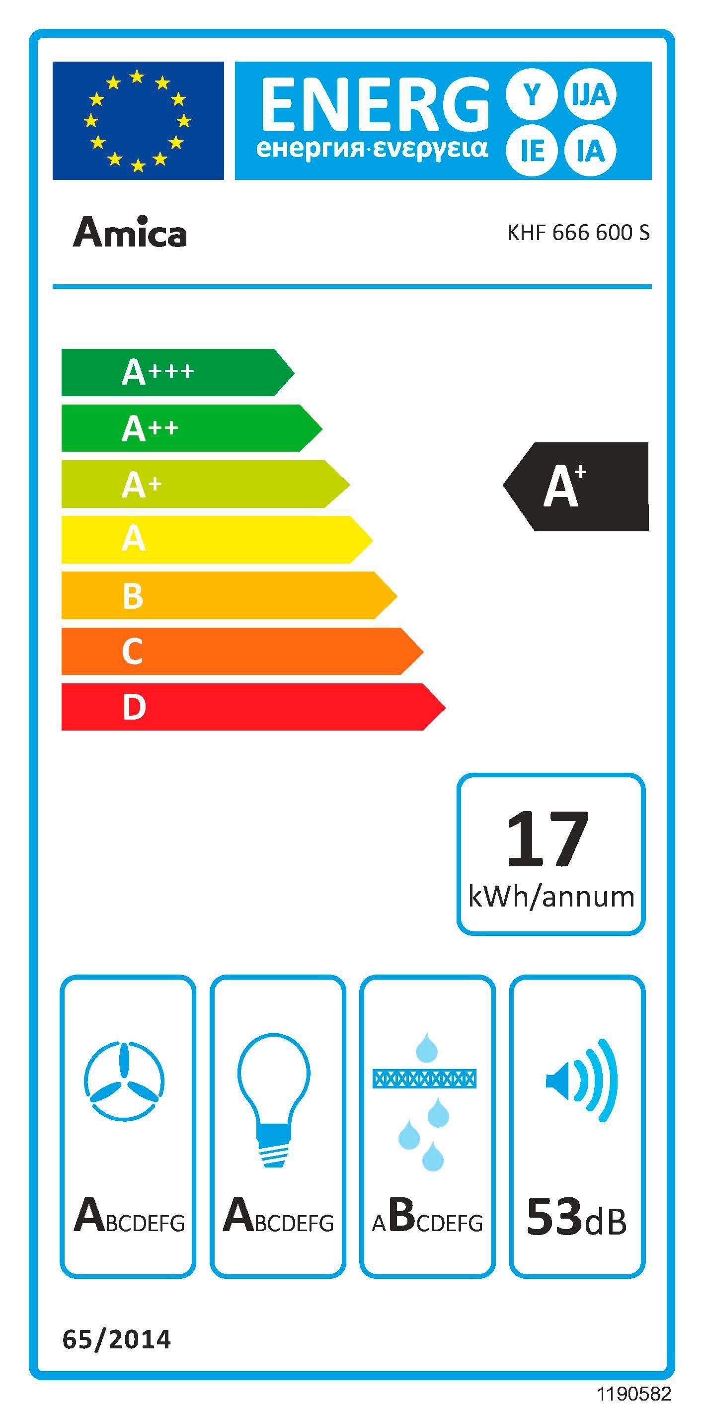 Amica Schouwkap KHF 666 600 S
