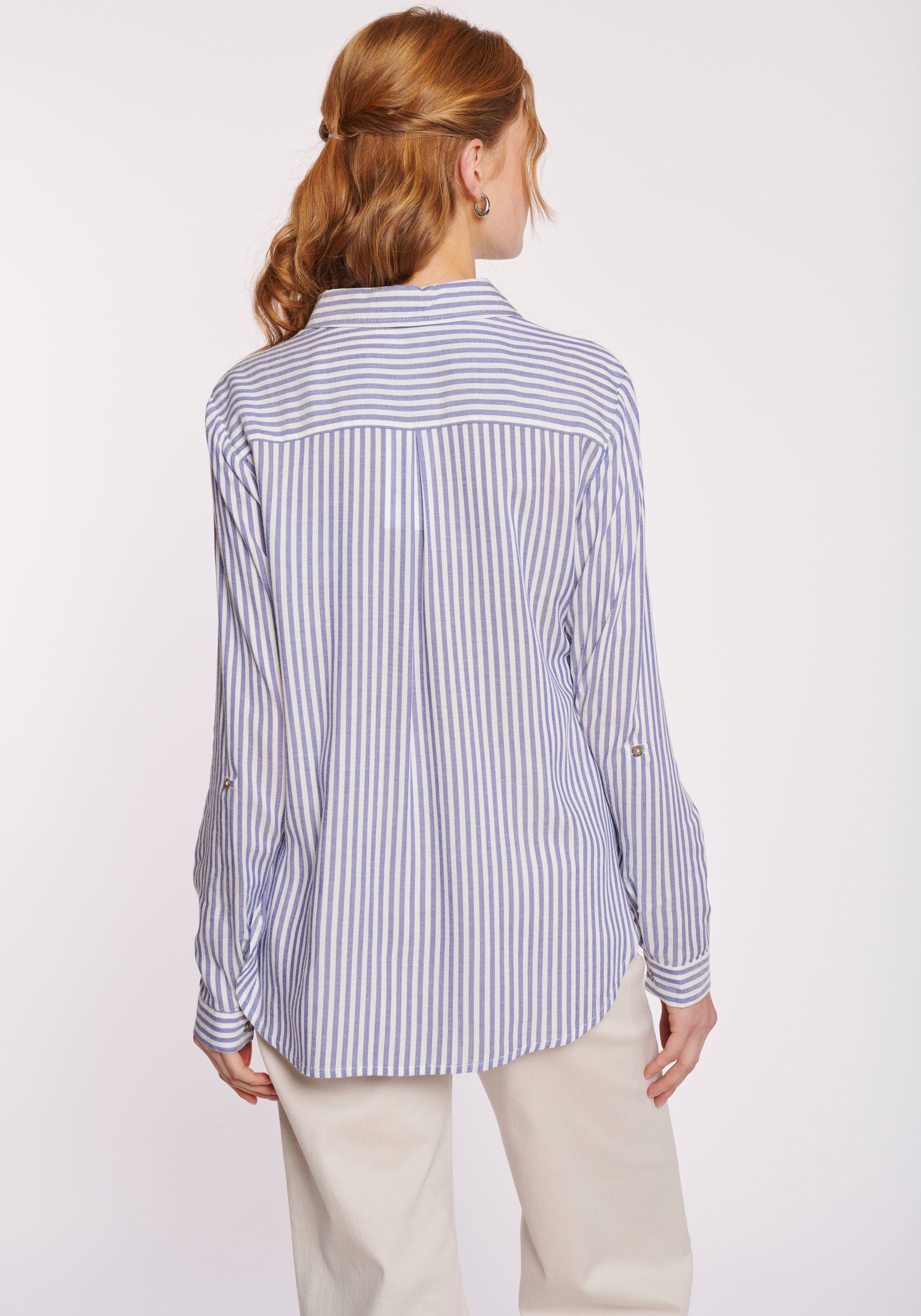 HaILYS Overhemdblouse LS V BL Je44tte Stripe