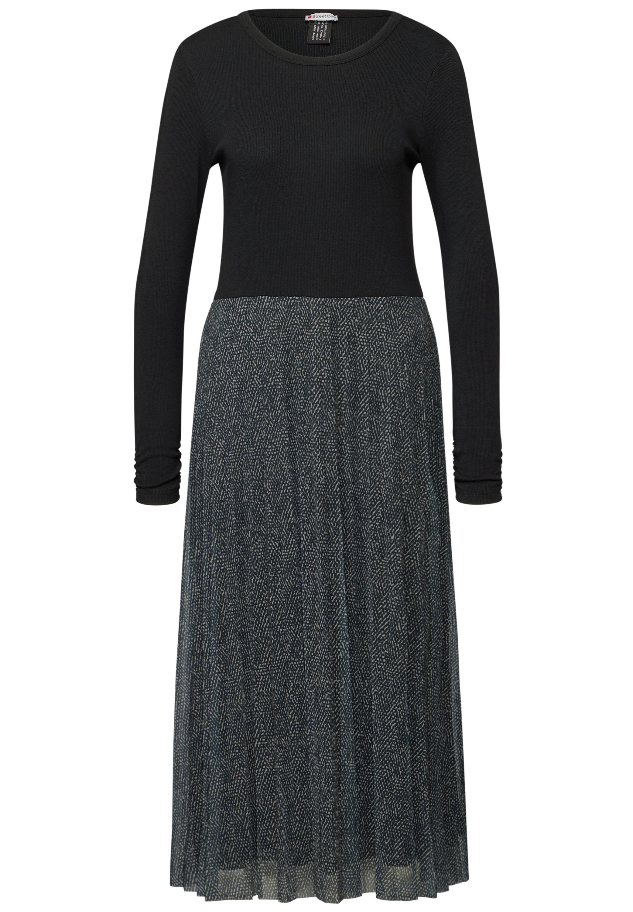 STREET ONE Midi-jurk met plissé-rok