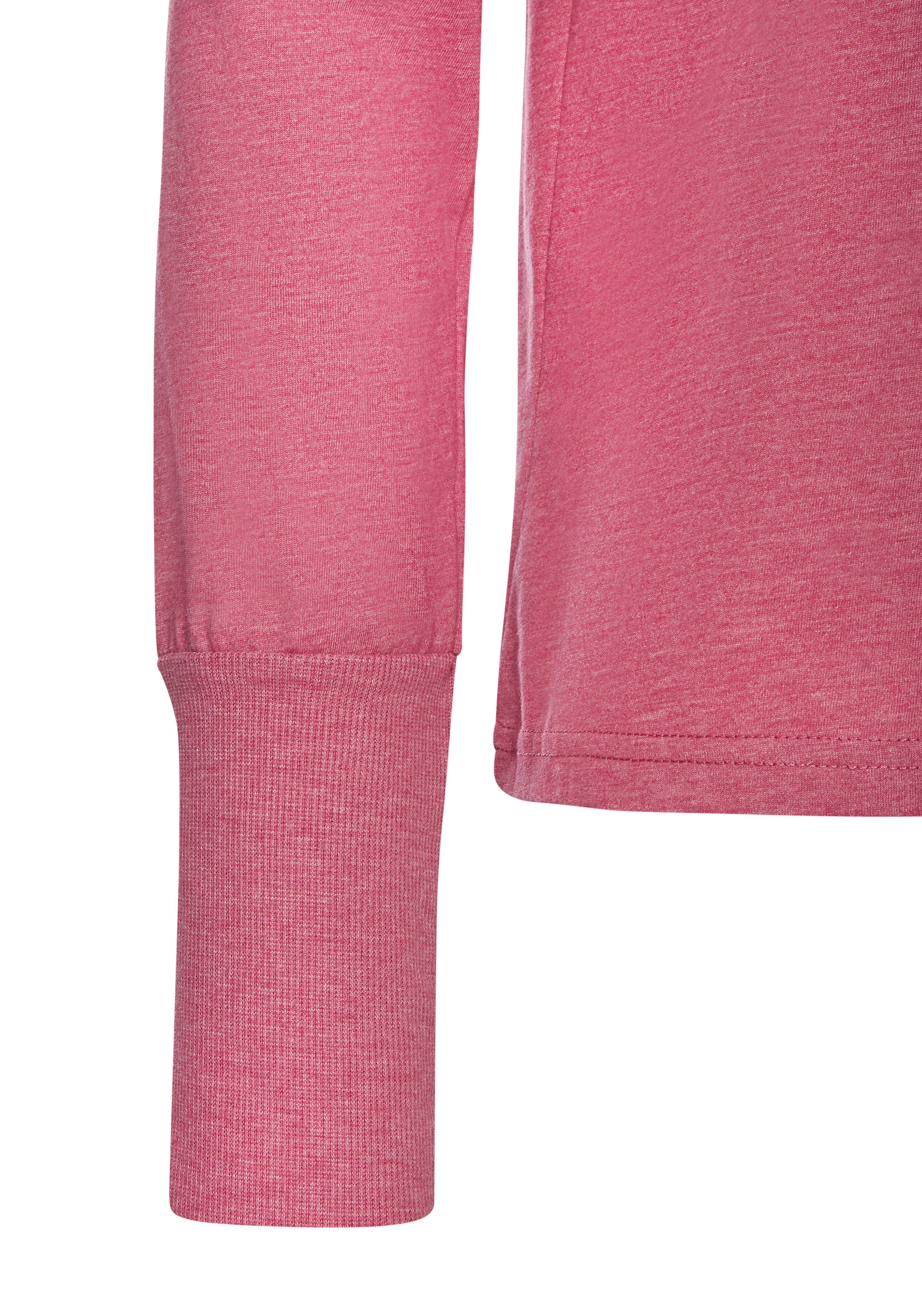 Elbsand Longsleeve Ingrun met logoprint op de voorkant, shirt met lange mouwen van een katoenmix, sportief-casual