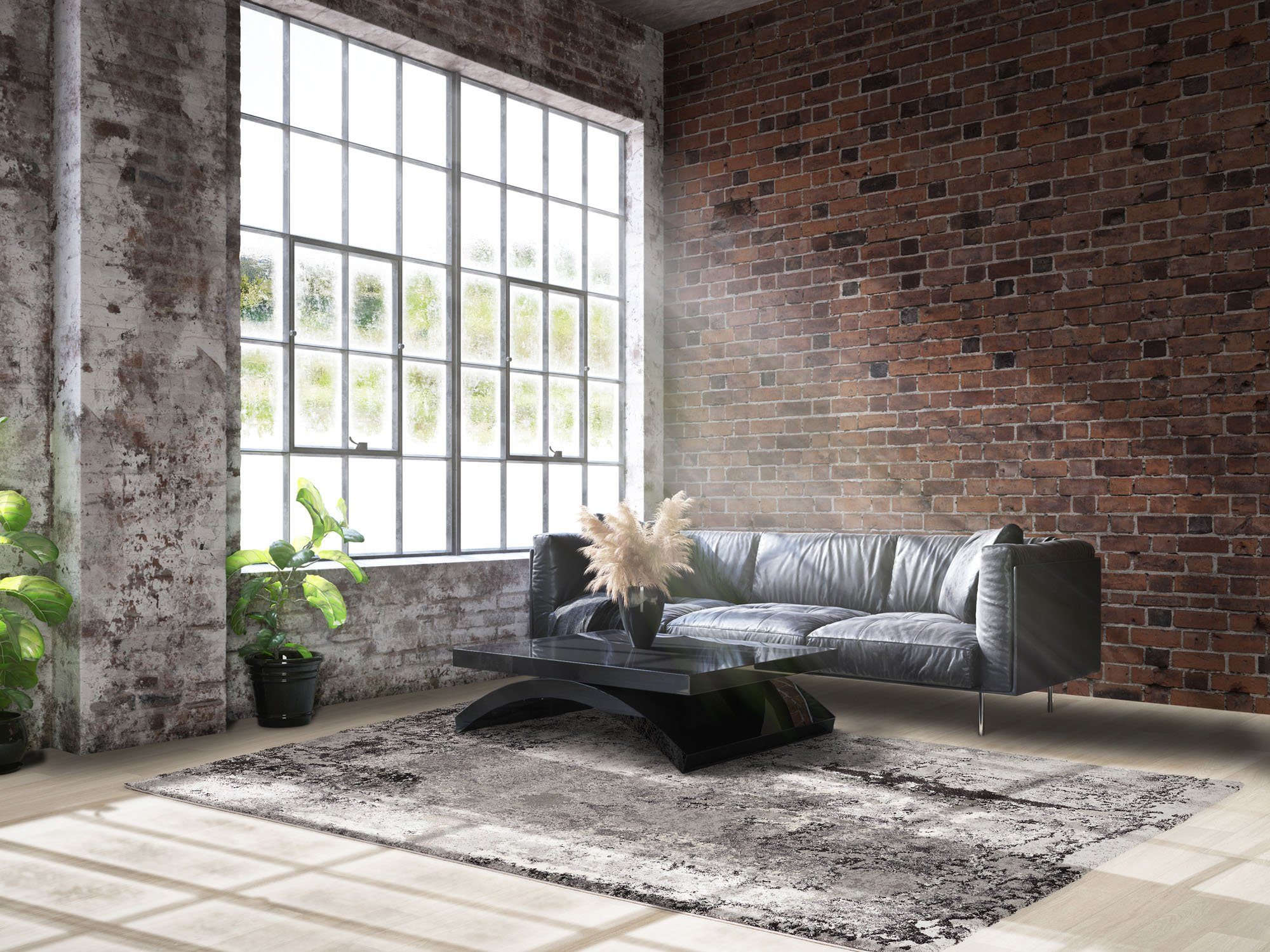 OCI DIE TEPPICHMARKE Vloerkleed Juwel Liray Korte pool, woonkamer, marmer look, reliëfeffect
