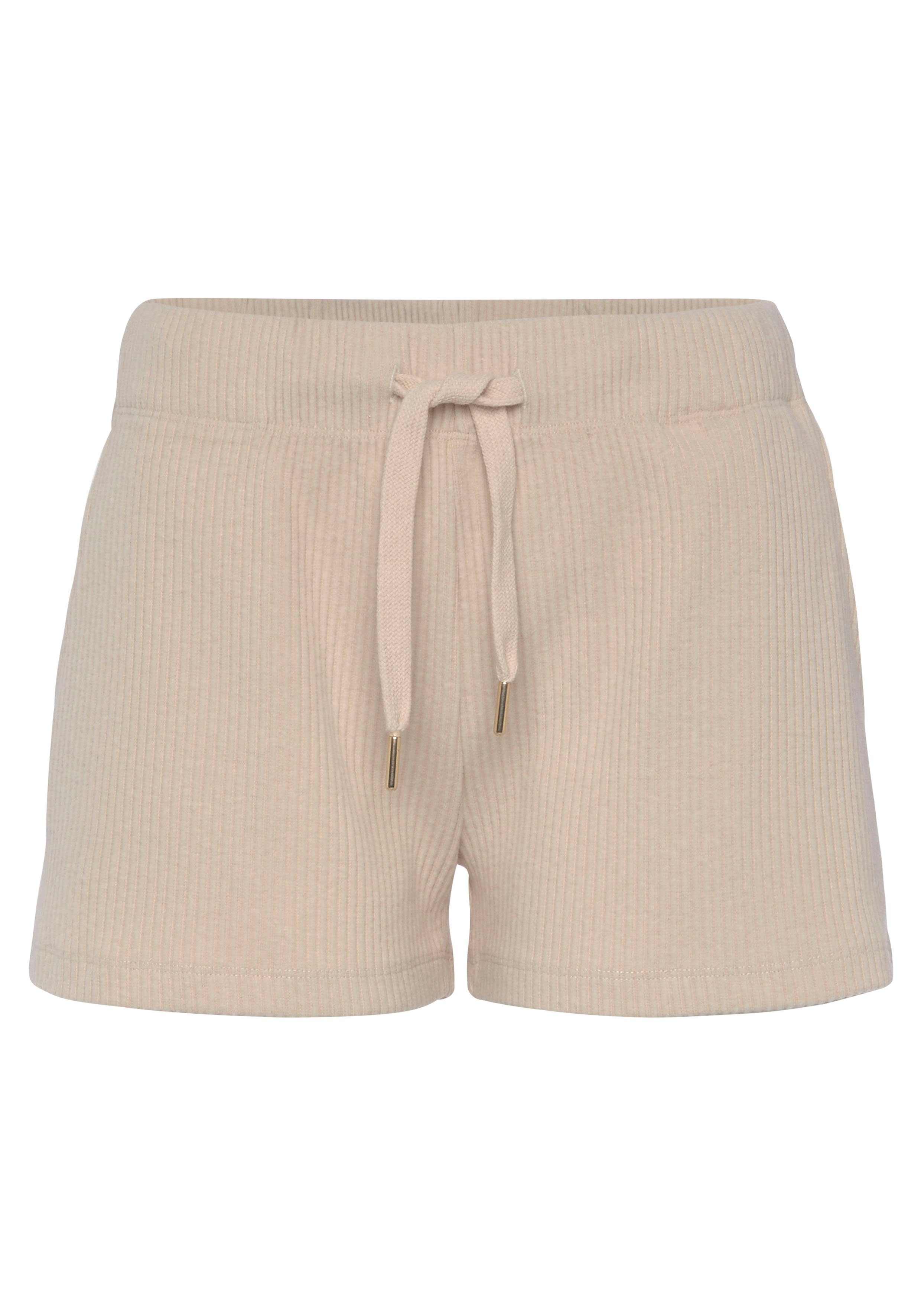 s.Oliver RED LABEL Beachwear Sweatshort - Korte broek in geribde stof Korte broek van ribkwaliteit met zijzakken, loungewear