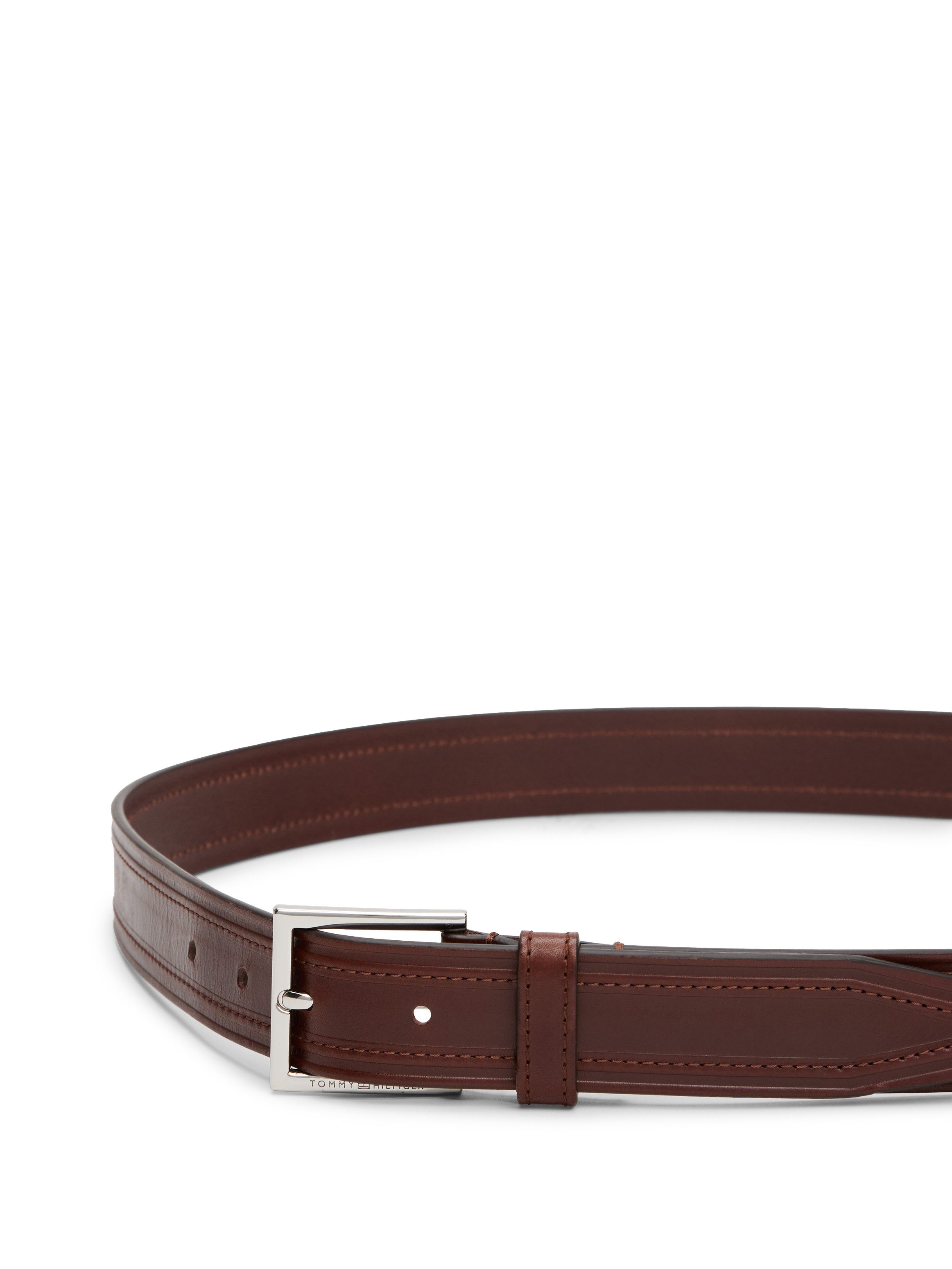 Tommy Hilfiger Leren riem HUDSON EMBOSS LEATHER 3.0