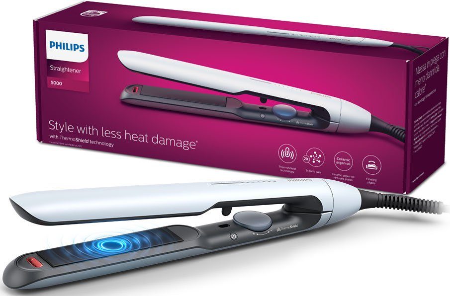 Philips Straightener Series 5000 BHS520/00 met thermoshield technologie, ionisatie functie, 12...