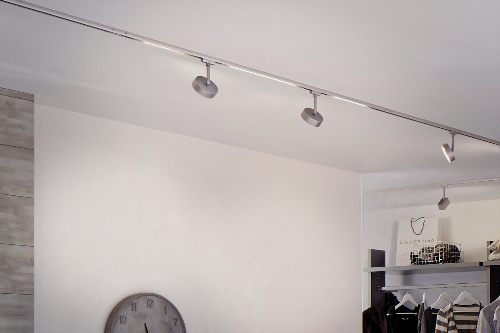 Paulmann Railsysteem-lampen URail rails spot Circle enkelspot 222lm 5,3W 2700K 230V mat chroom (1-delig)