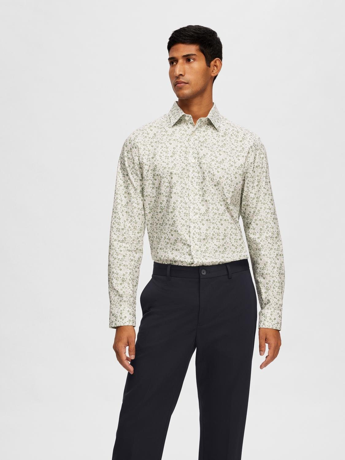 SELECTED HOMME Overhemd met lange mouwen SLHSLIMSOHO-ETHAN AOP SHIRT LS NOOS