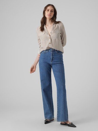Vero Moda Overhemdblouse VMBUMPY L/S SHIRT NEW WVN GA NOOS