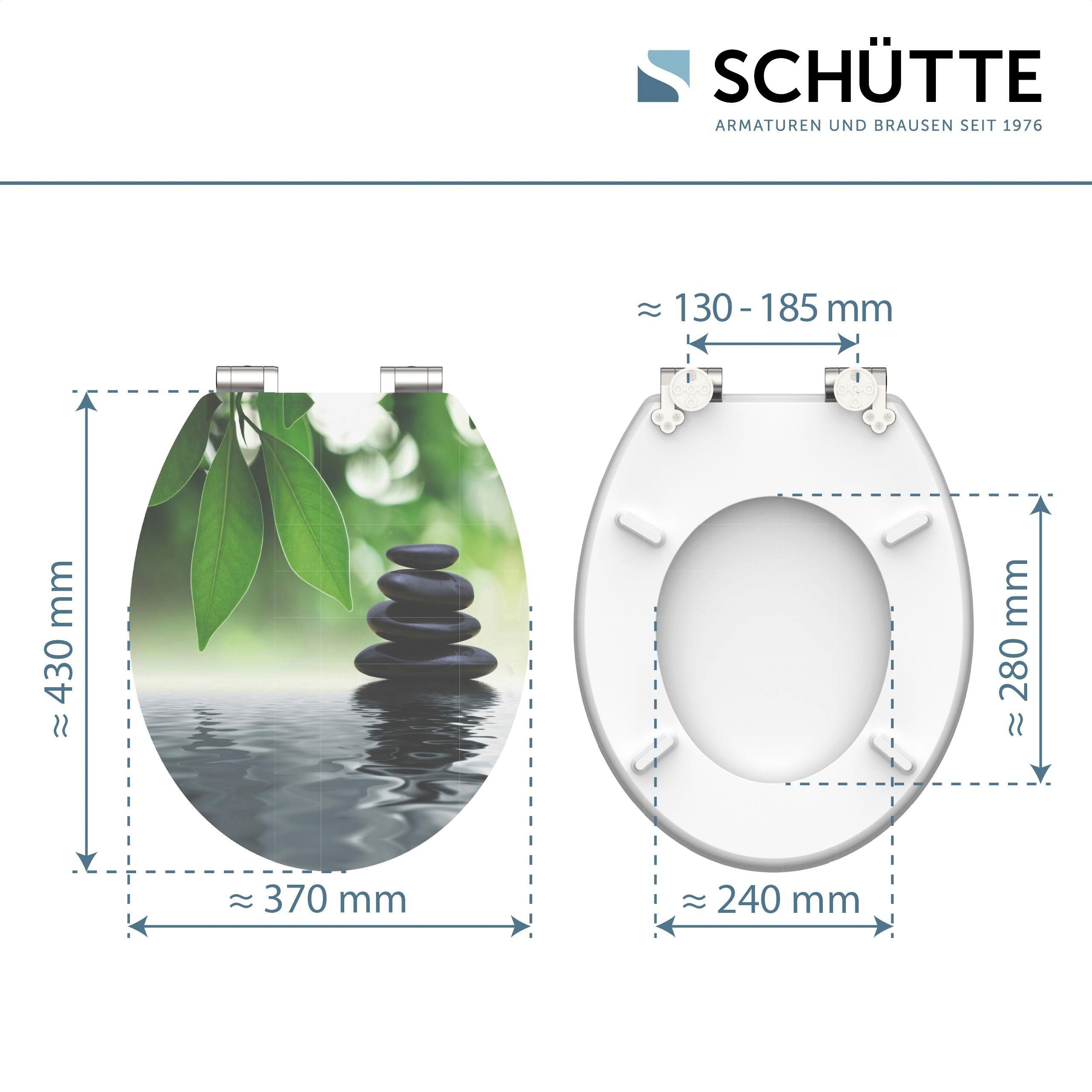 Schütte Toiletzitting Oasis High gloss met houten mdf-kern, met softclosemechanisme